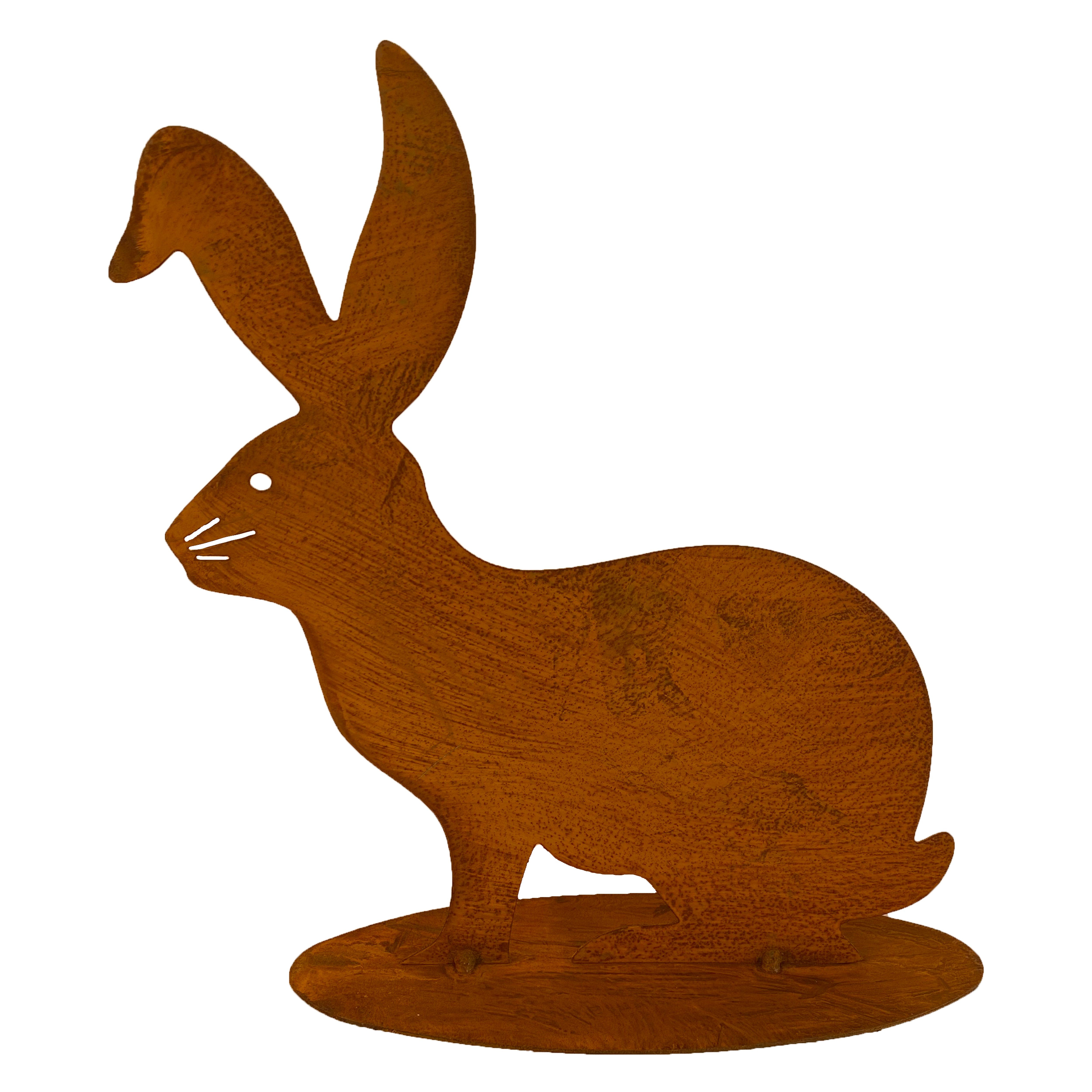 Osterhase Edelrost Osterdekoration Hase Ostern