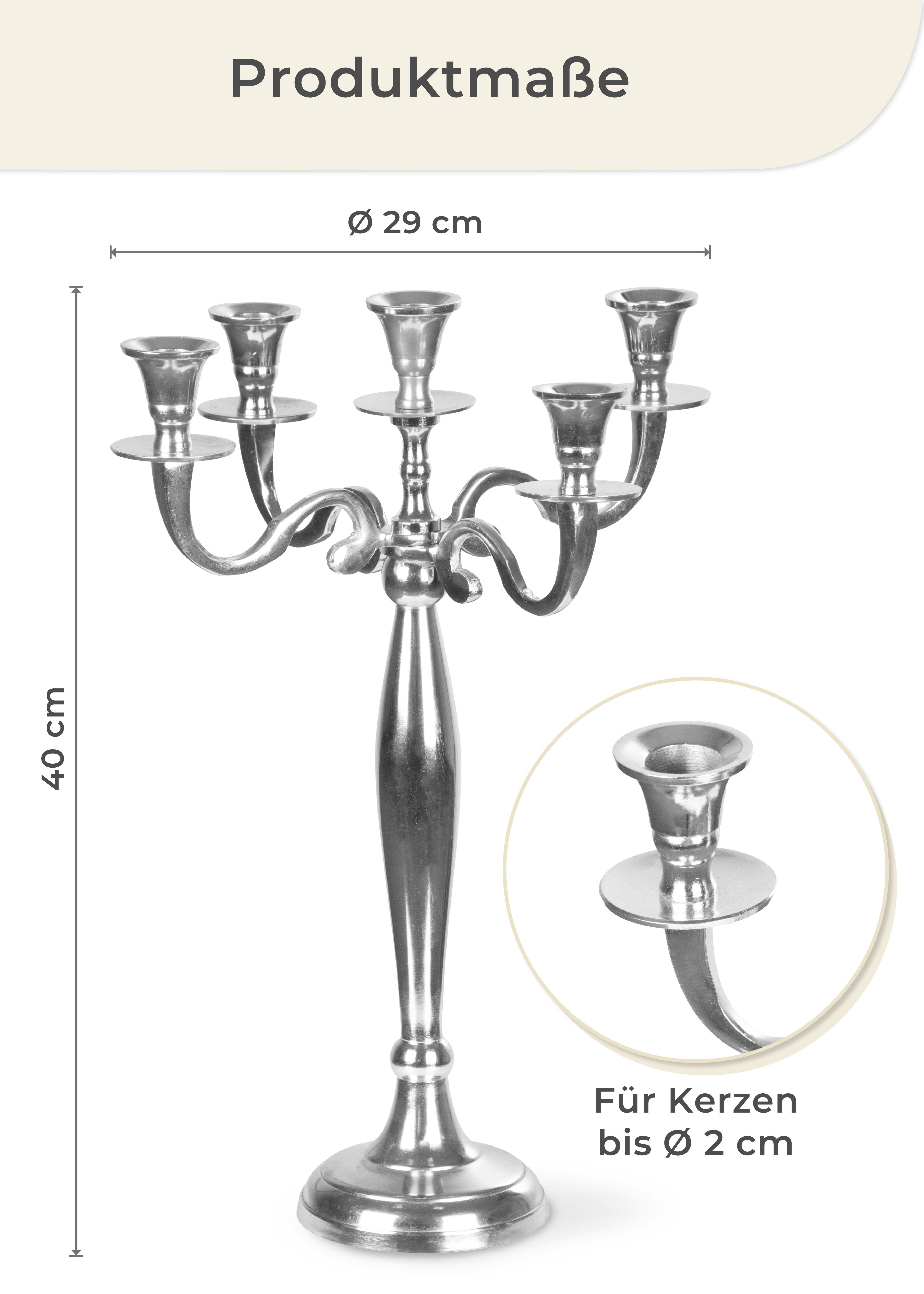 Gräfenstayn Kerzenständer Kerzenleuchter 5-armig Kerzenständer, Gräfenstayn® Kerzenleuchter 5-armig Kerzenständer – Bild 4 von 5