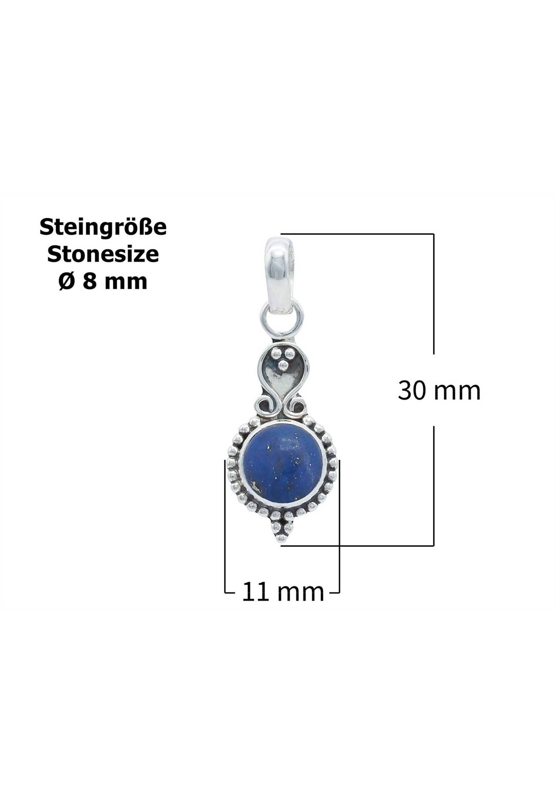 Anhänger mantraroma Kette mit 925er SilbermitLapis Lazuli