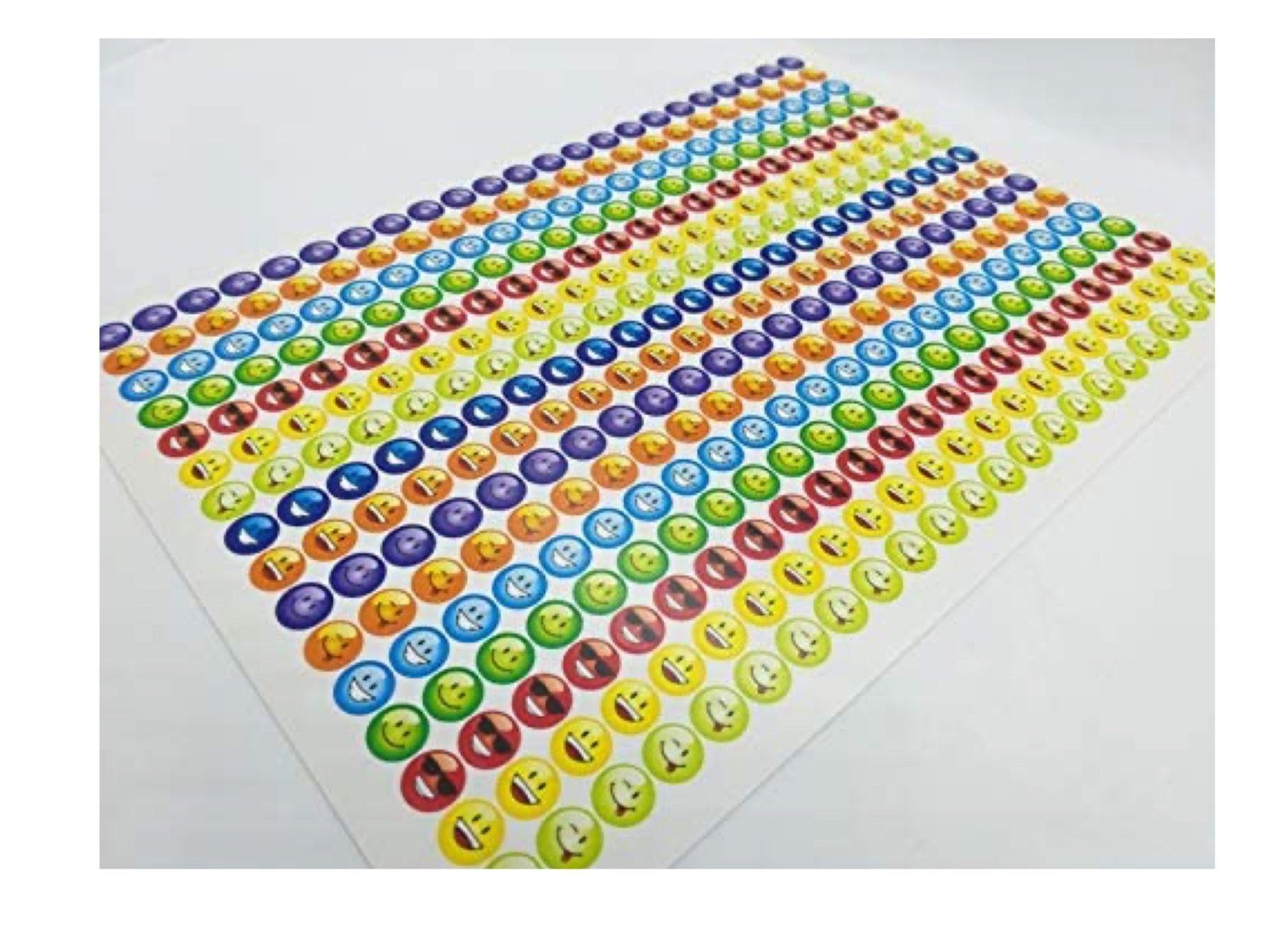 LK Trend & Style Sticker 1104 lächelnde Gesichter als Aufkleber, tolle Aufkleber mit Lerneffekt, Lustige kleine Gesichter zum Aufkleben