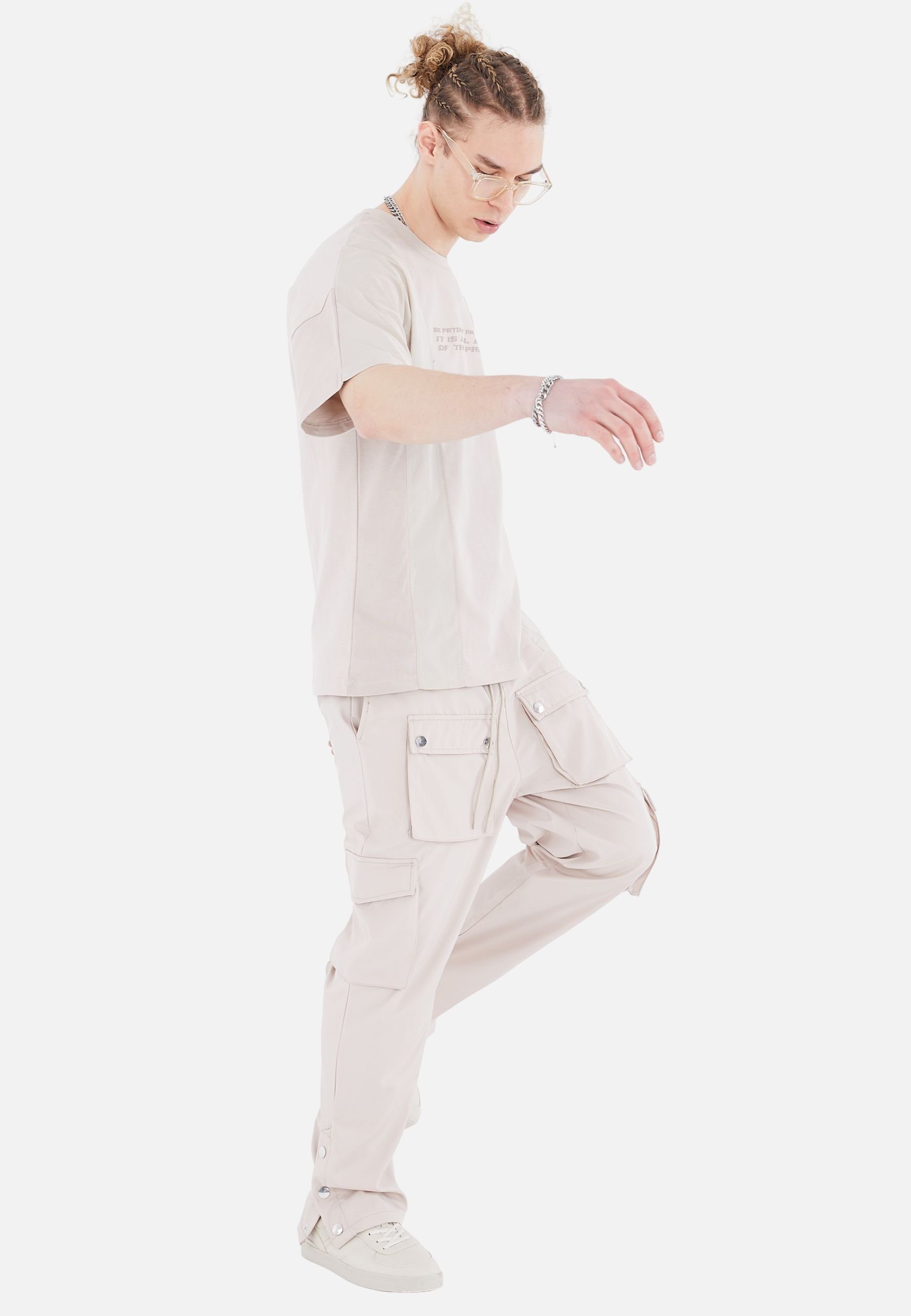 OSSY HOMER Jogginganzug Herren Set T-Shirt Baumwolle 320gsm Jogginghose Jogger