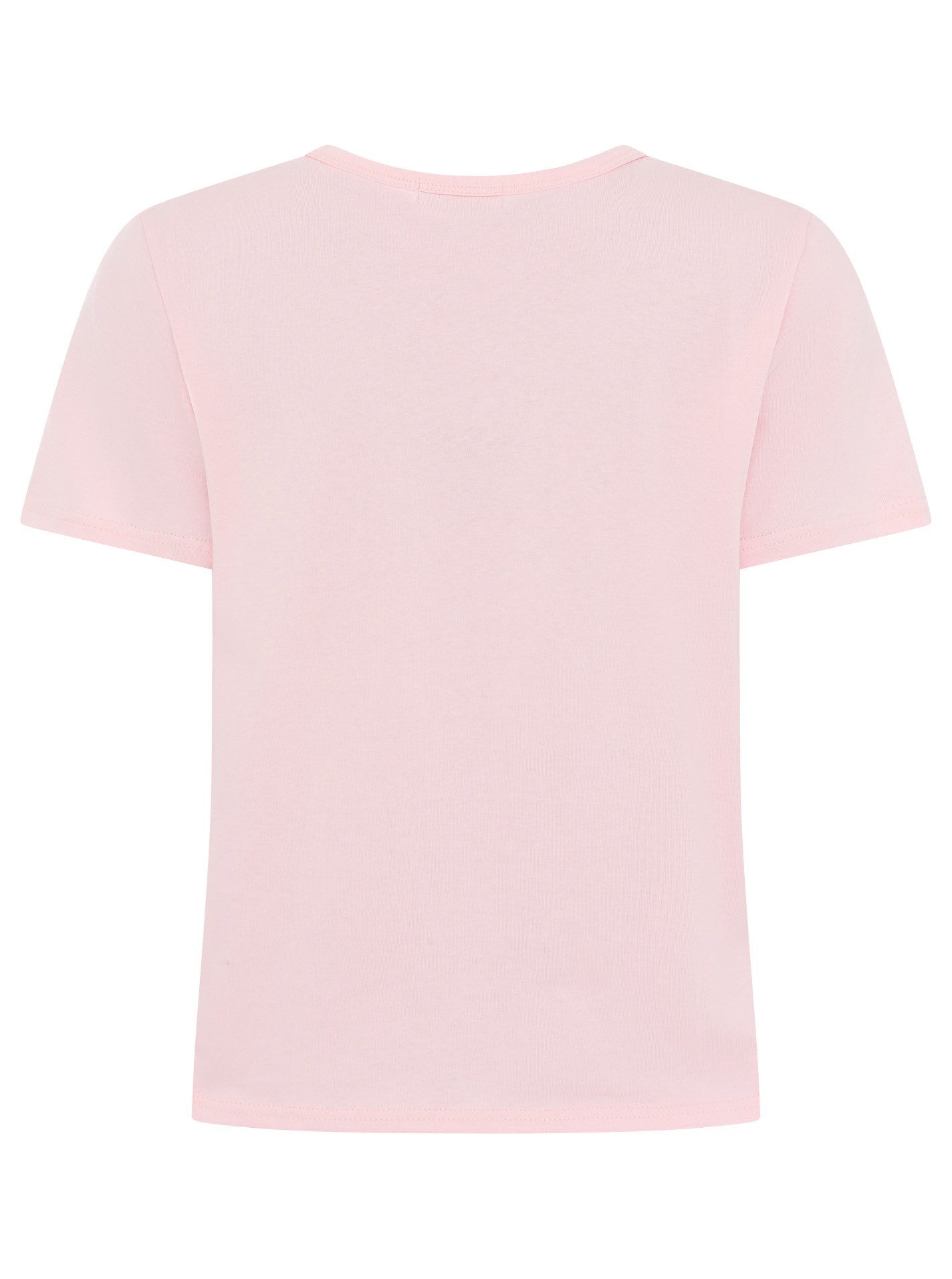 Zwillingsherz T-Shirt "Smile" Farbenfrohe runde Stickerei, Rundhals, kurzarm