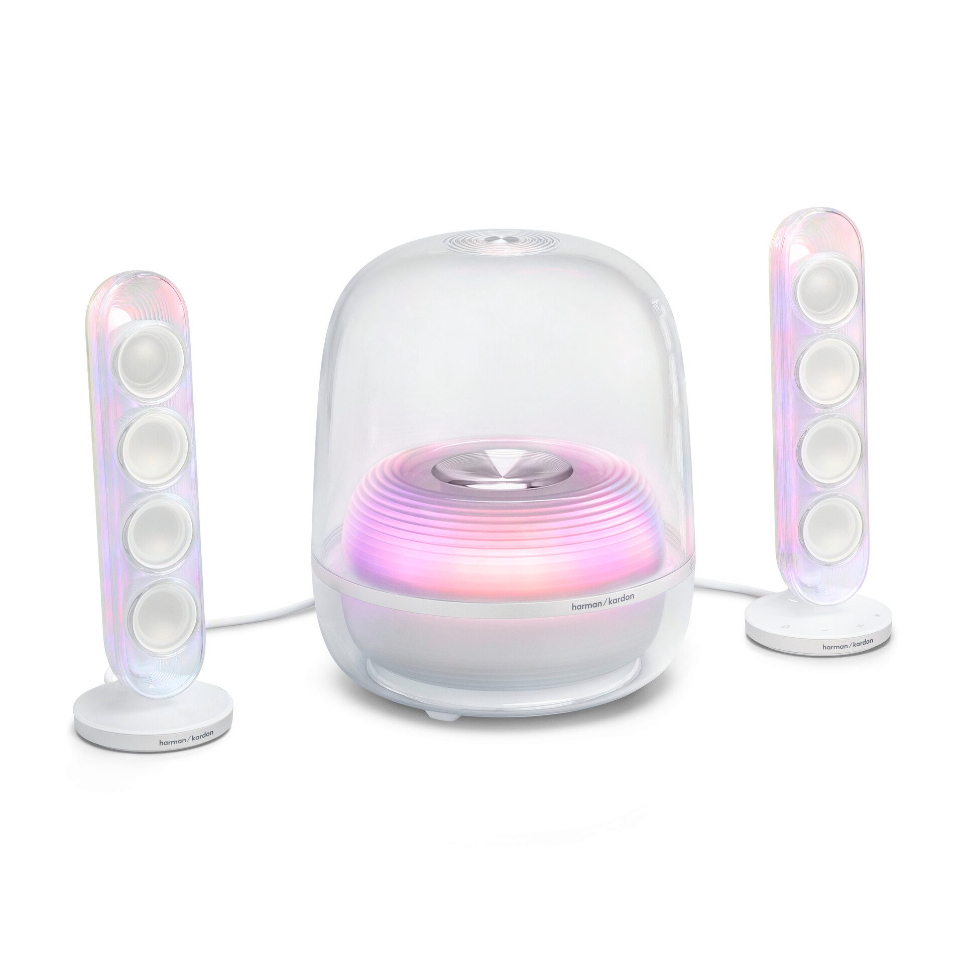 Harman/Kardon Soundsticks 5 Wi-Fi Edition 2.1 Soundsystem 2.1 (Bluetooth, WLAN, 2.1 Kanal WLAN Lautsprecher)