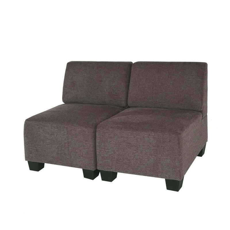 MCW 2-Sitzer Moncalieri-2-S-o, 2 Teile, Clipsystem, Moderner Lounge-Stil, Abgerundete Ecken und Kanten