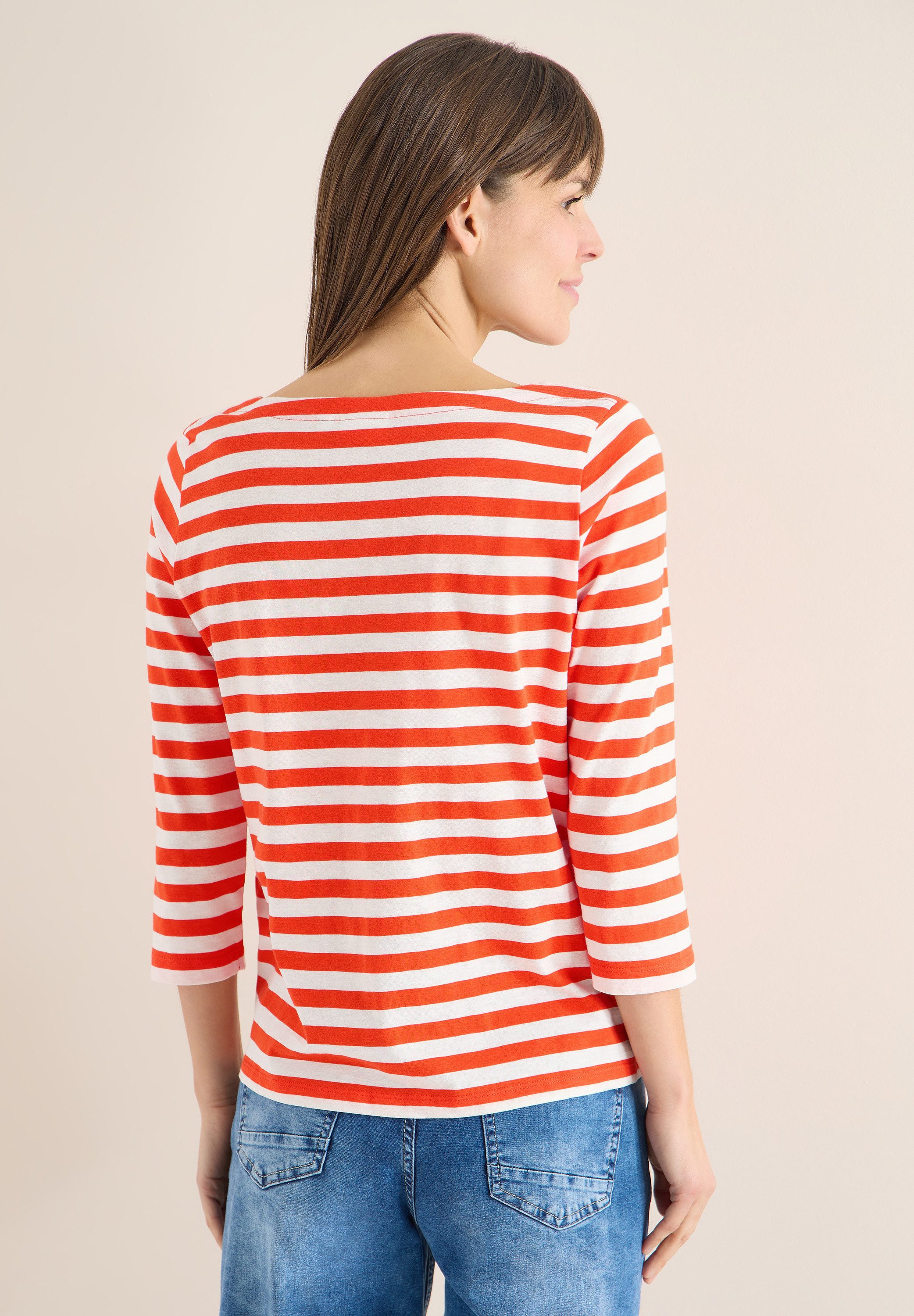 CECIL 3/4-Arm-Shirt mit U-Boot-Ausschnitt günstig online kaufen