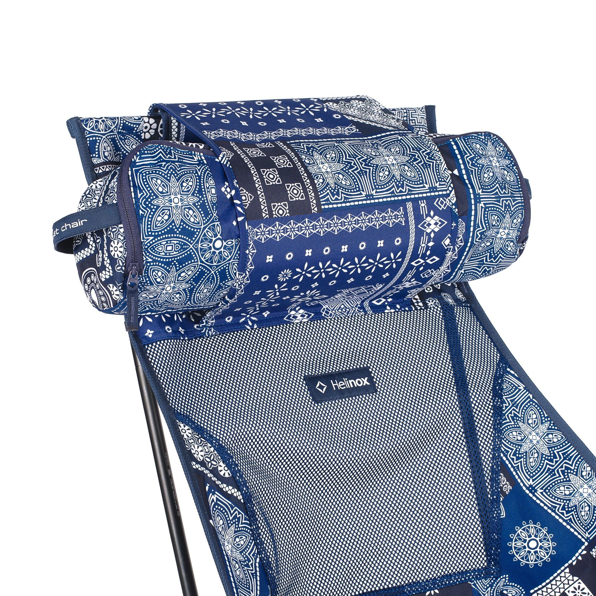 Blue Helinox Quilt Pockets + Campingstuhl Bandanna