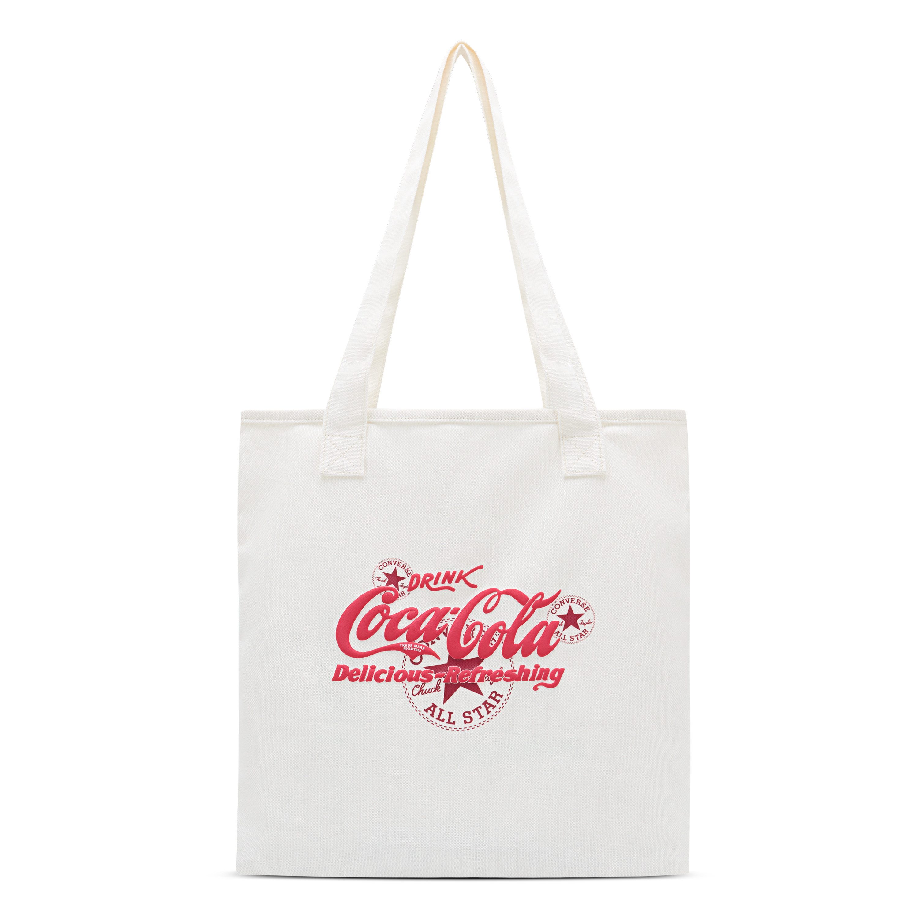 Converse Shopper CAU CONVERSE X COCA COLA TOTE, geräumiges Hauptfach, mit Reißverschluss, aus Baumwolle und Polyester