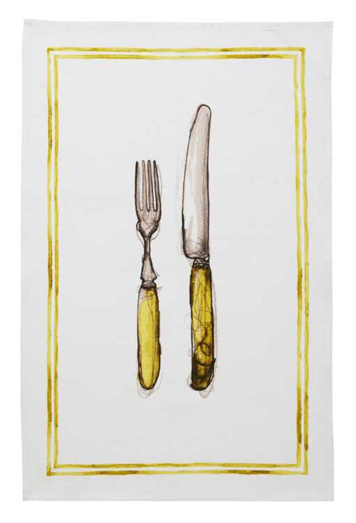 Ulster Weavers Geschirrtuch Knife & Fork, (Set, 1-tlg., Set), Baumwolle Geschirrtuch, ca.48x74 cm perfekte Ergänzung für Ihre Küche
