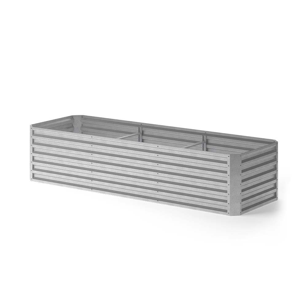 OK-Living Hochbeet, Silber, 270 x 90 cm (1 St)