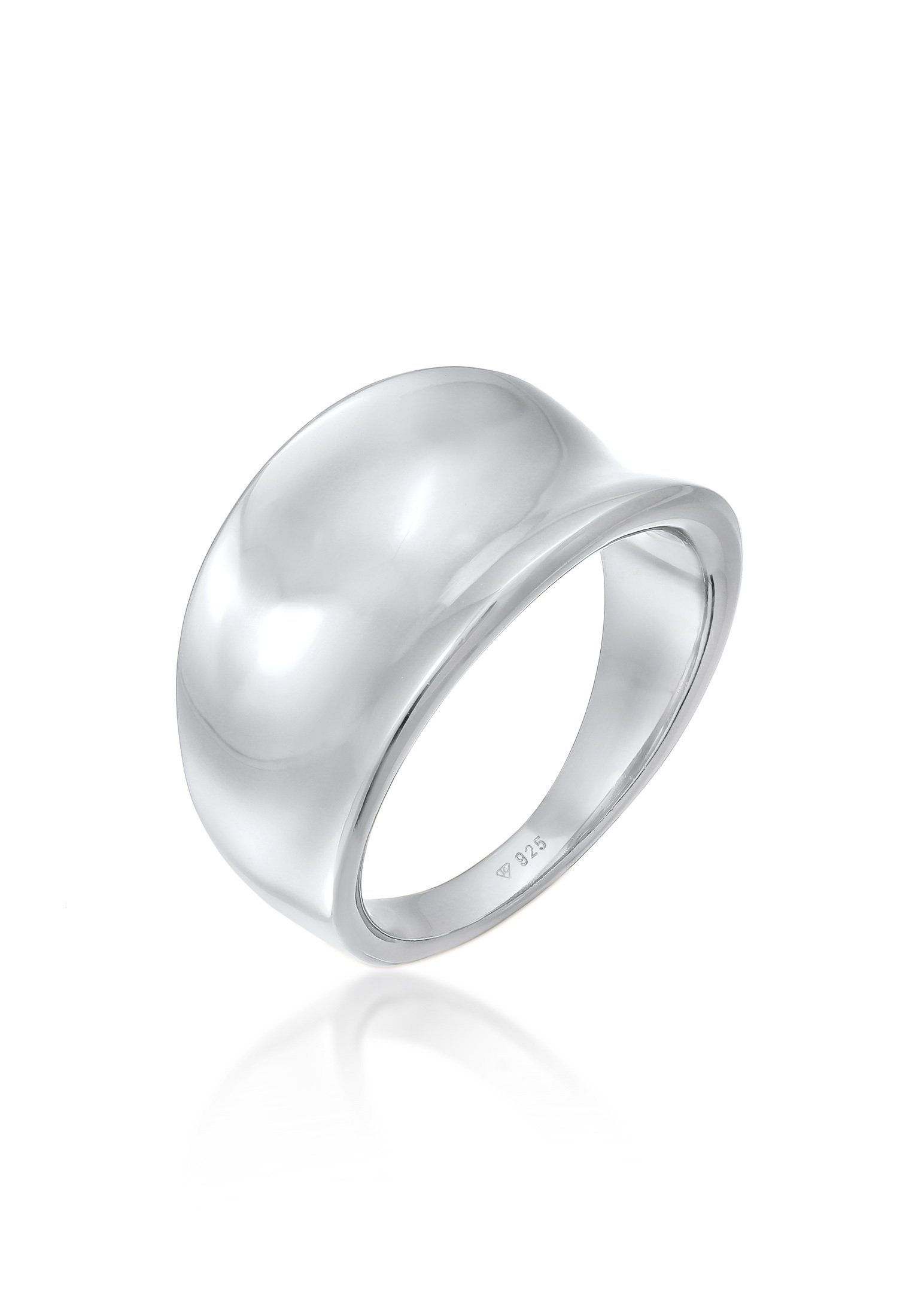 Elli Siegelring Basic Schick Oval 925 Silber