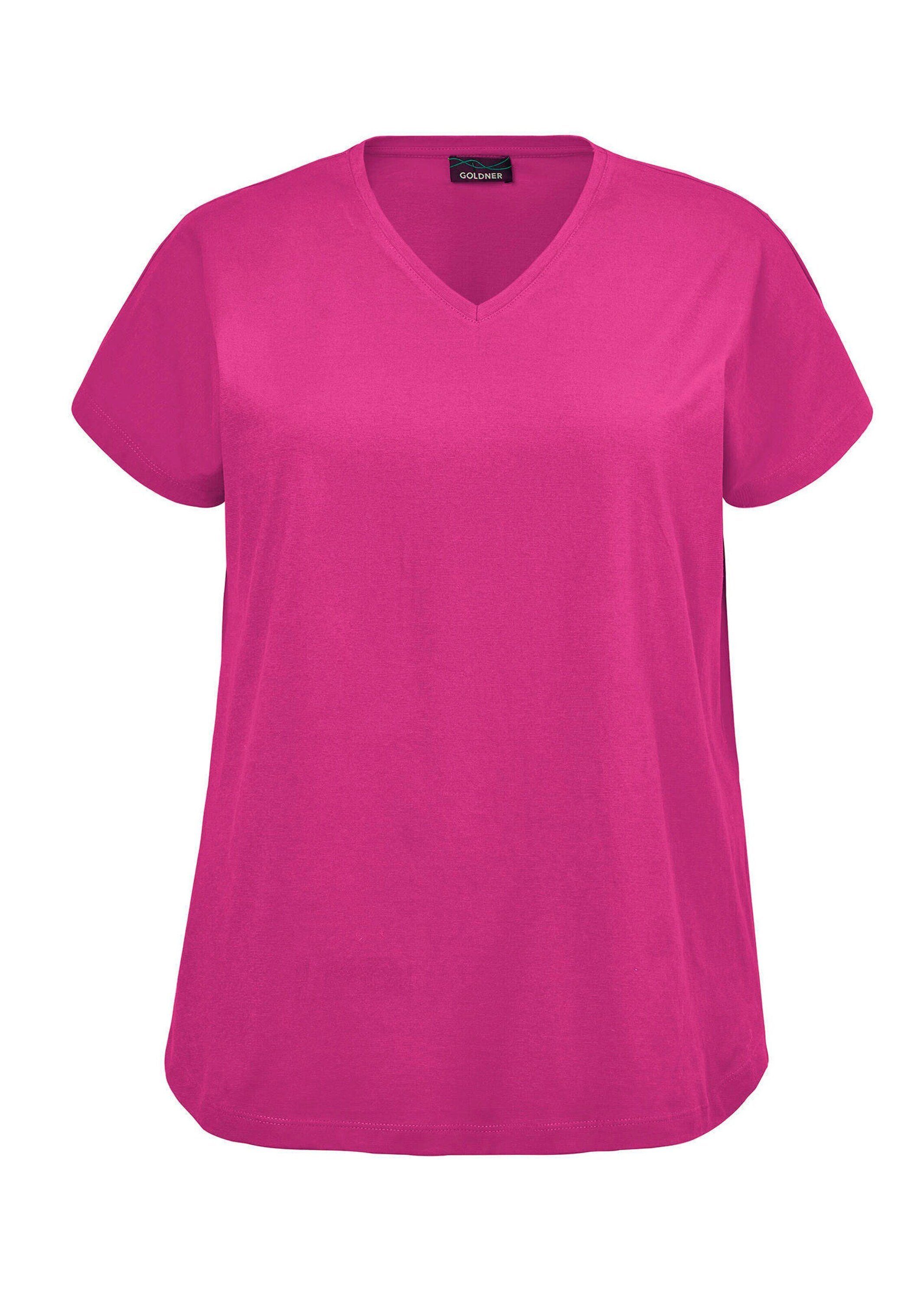 T-Shirt Shirt mit V-Ausschnitt