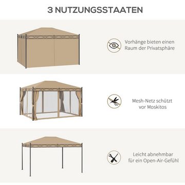 Outsunny Pavillon Pavillon, (Set), BxT: 400x300 cm