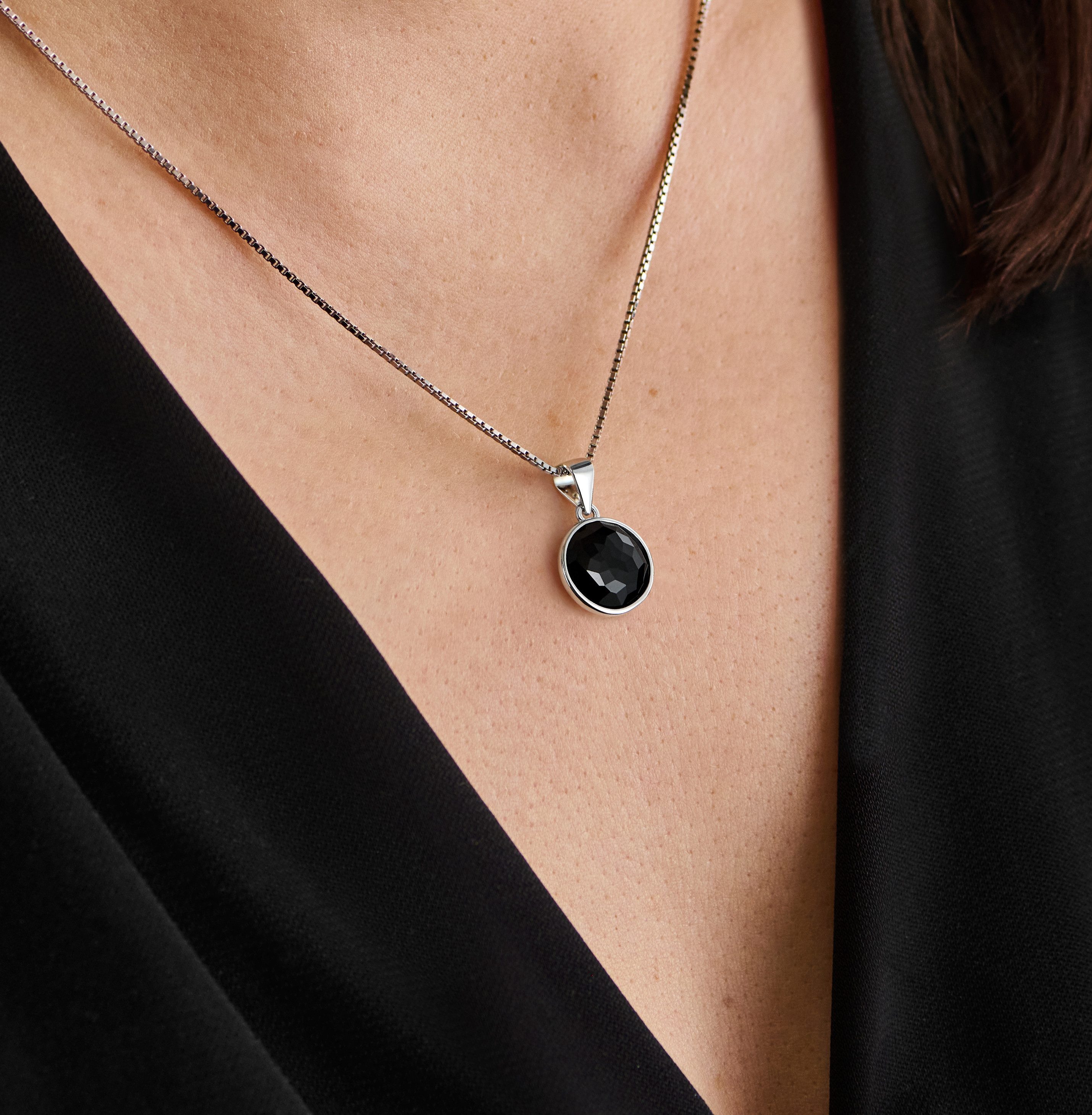 Witch Halskette Set 2-teilig | Mond & Kristall Anhänger Für Gothic Style