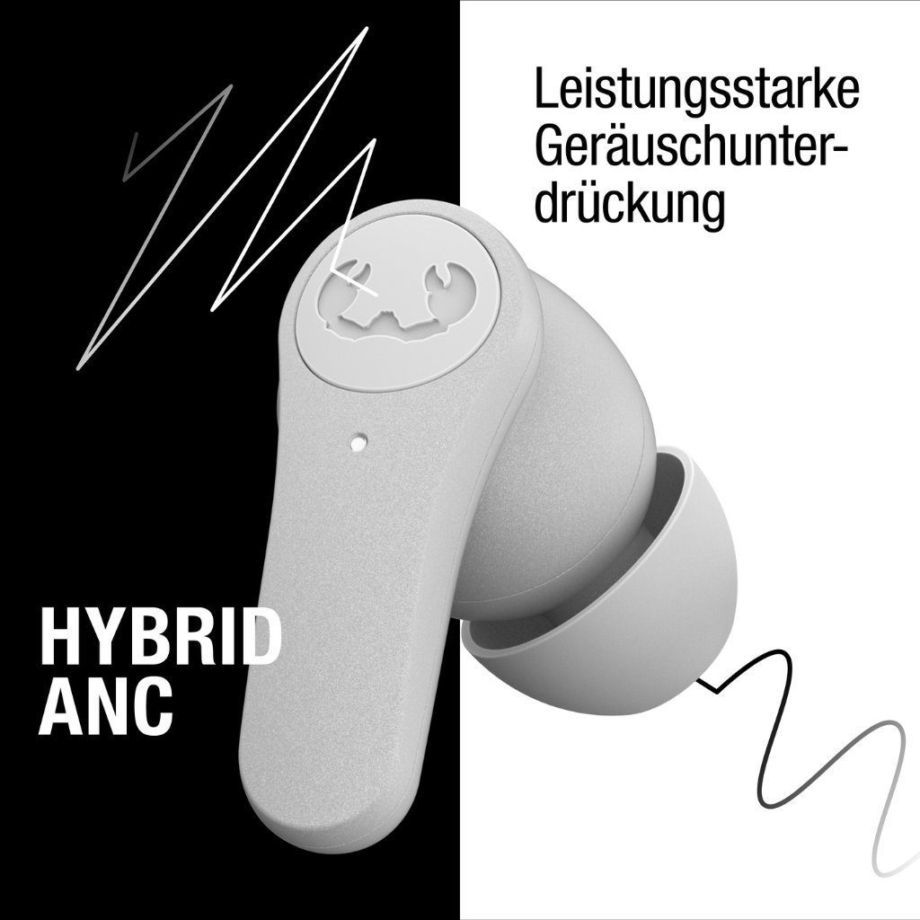 Grey Ice Twins gleichzeitig (Aktive Geräuschunterdrückung verbinden) Mehrpunktverbindung Windgeräuschunterdrückung, Kopfhörer (Hybrid-ANC), Fresh´n Rebel Rise (2 Geräte