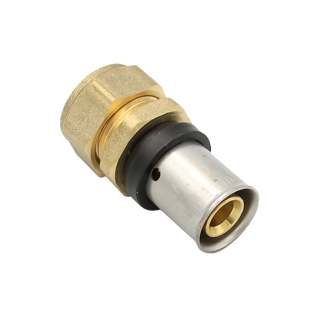 PipeTec Deutschland Pressfitting Pipetec Pressfitting Übergang Verbundrohr 16x2 auf 15mm Kupferrohr TH