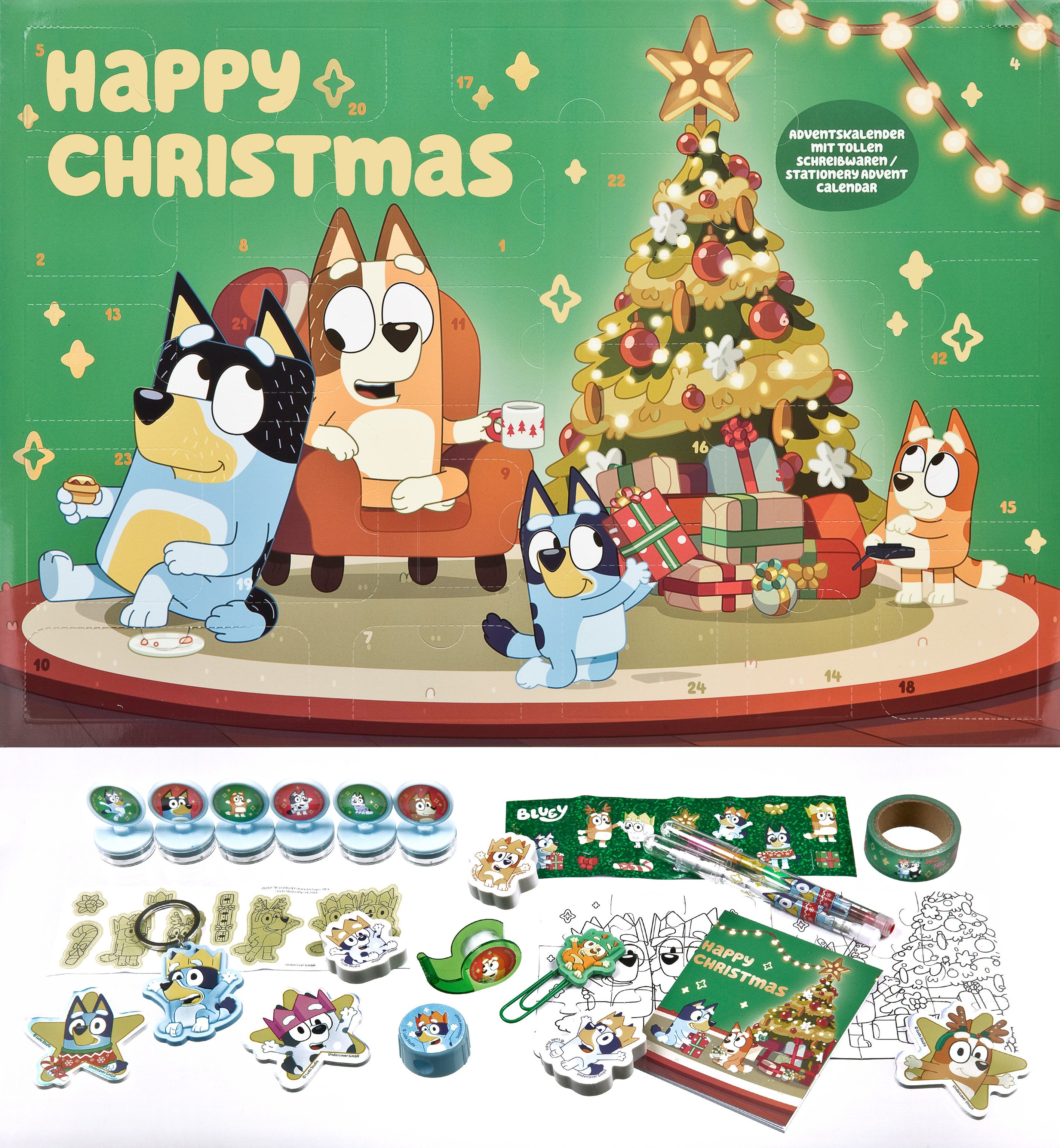 UNDERCOVER Spielzeug-Adventskalender Bluey 2026