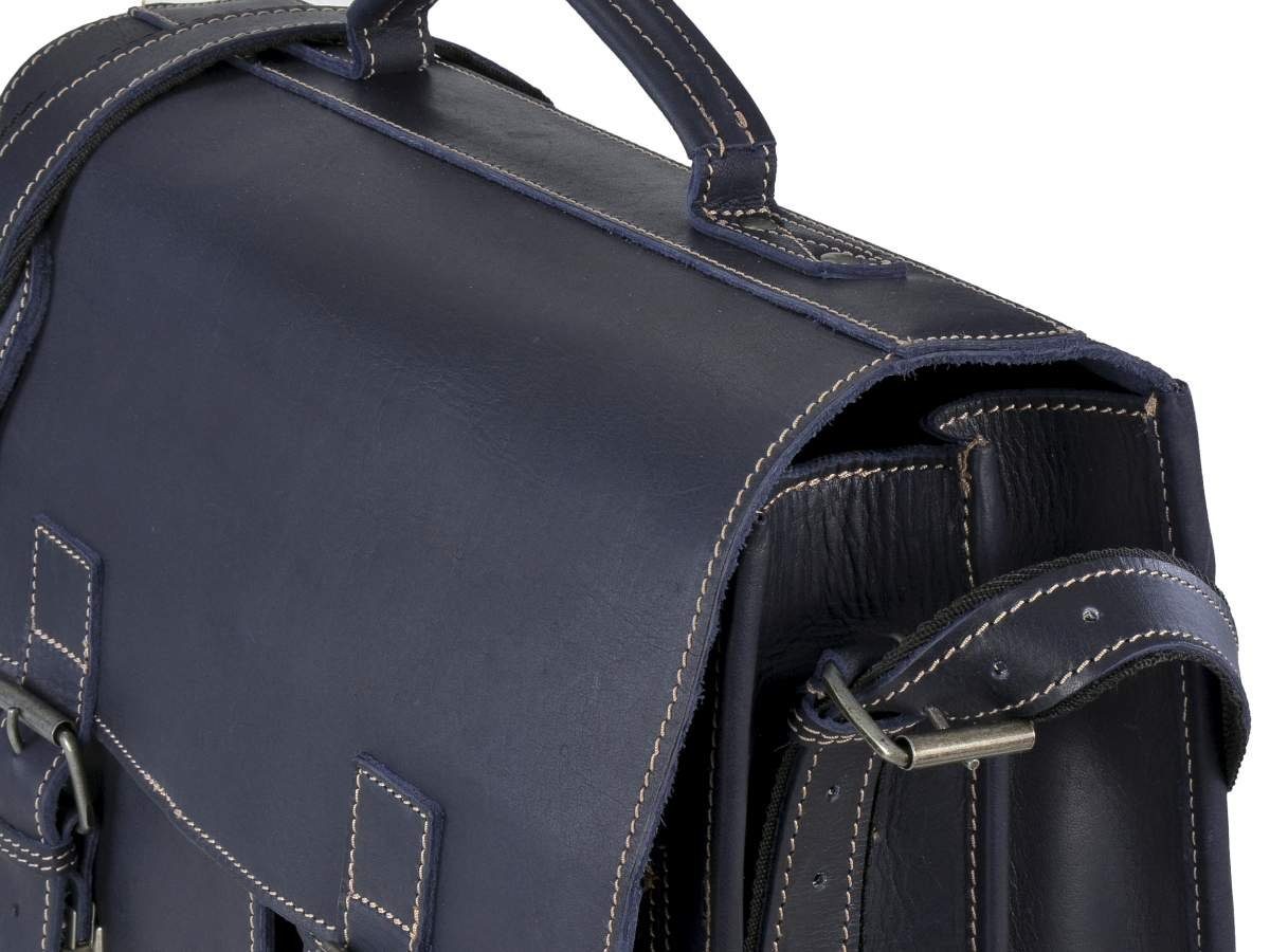 Damen, Businesstasche, und für Aktentasche rustikal blau Schultasche, Buffalo, Greenburry Herren