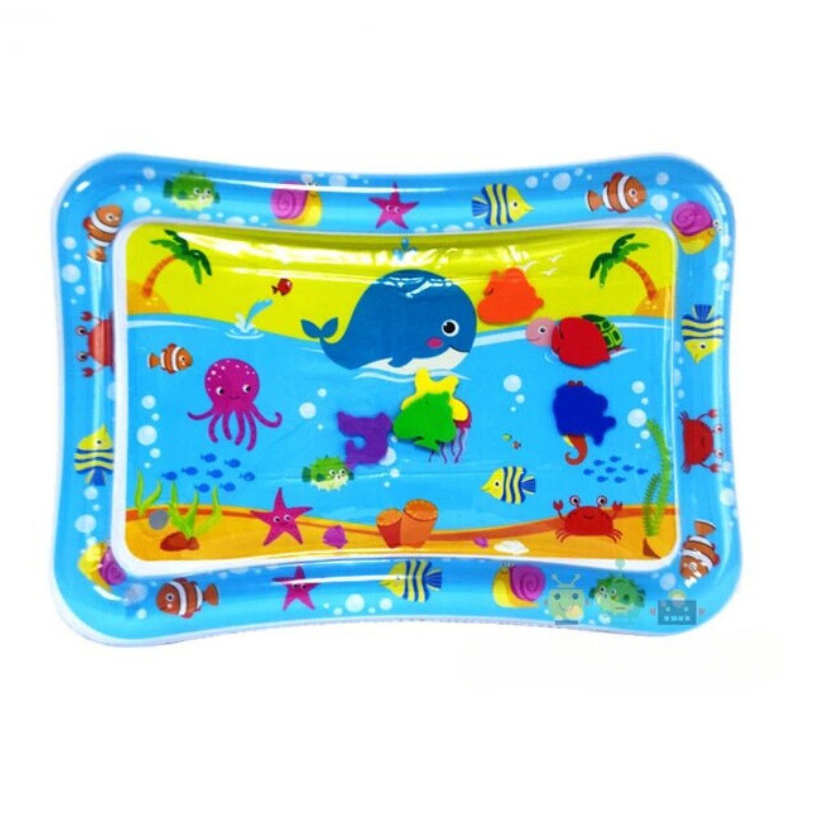 Montegoni Детский басейн Spielmatte Baby Wassermatte – Aufblasbares Sensorisches Spielzeug, (Aufblasbar Wasserspielmatte, Spielmatte Wasser Ocean, 1-tlg., (Baby Wasserspielmatte Set 1 X Aufblasbares Wasserkissen), Baby Wasserspielmatte Set