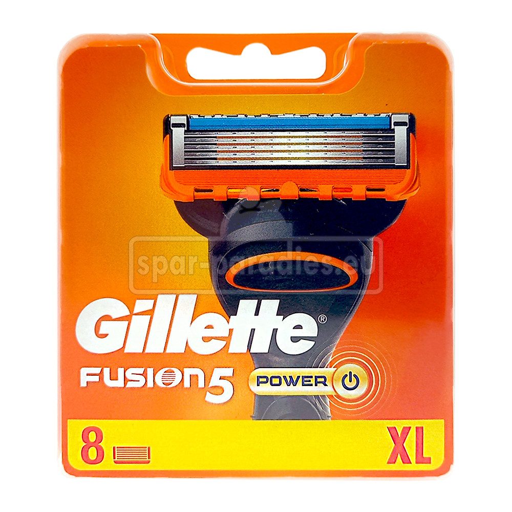 Gillette Rasierklingen Gillette Fusion 5 Power Rasierklingen, 8er Pack, 3-tlg., mit aufschäumenden Hautconditioner