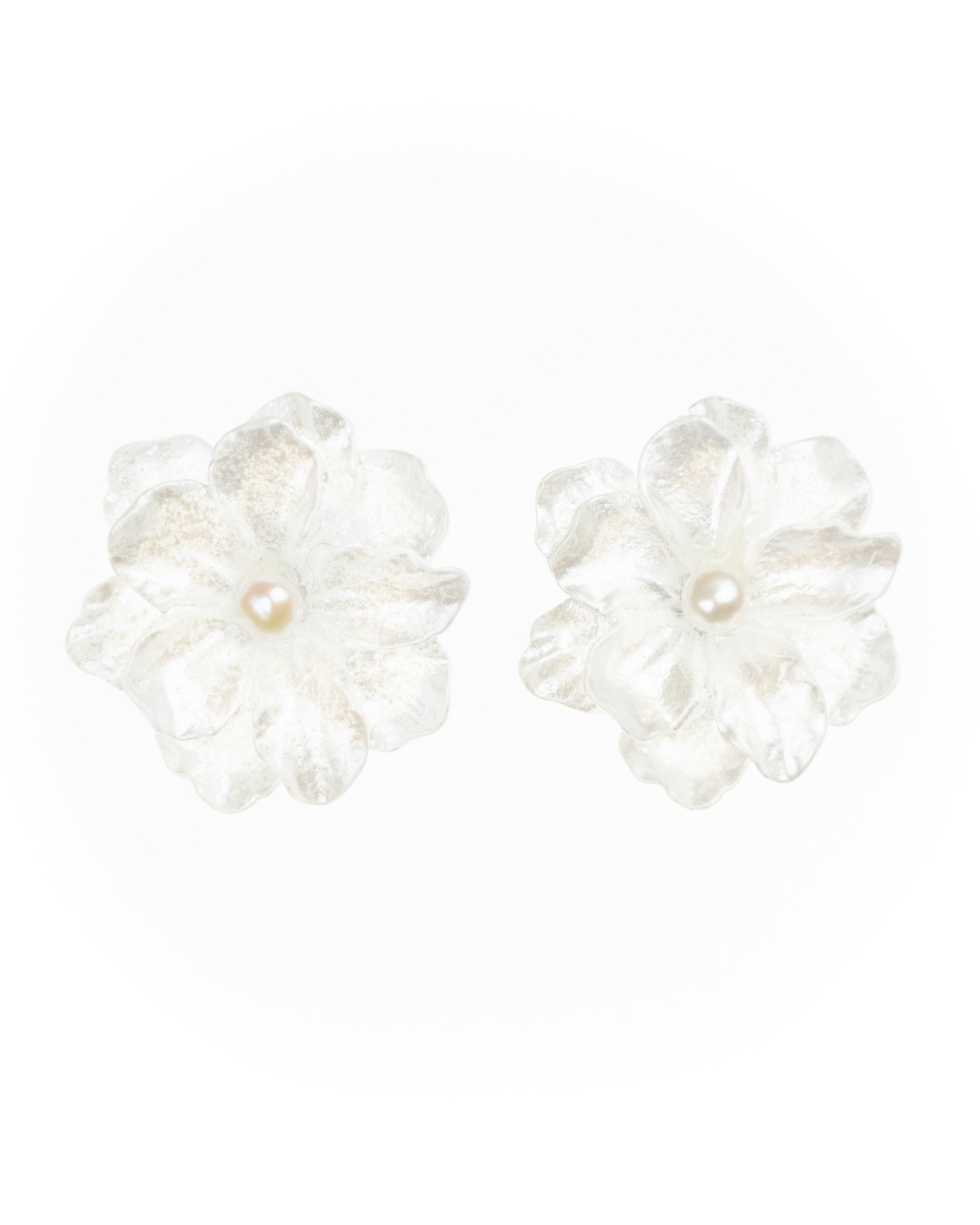 MayTree Ohrstecker-Set Blumenohrringe (2-tlg), Stecker 925er Silber