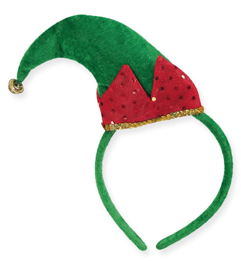 Kostüm Kostüm Haarreif Wichtel Mütze mit Glöckchen Weihnachten Karneval