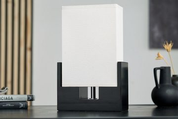 riess-ambiente Tischleuchte TWILIGHT 25cm schwarz / beige, ohne Leuchtmittel, Wohnzimmer · Papier · Schreibtisch · Modern Design