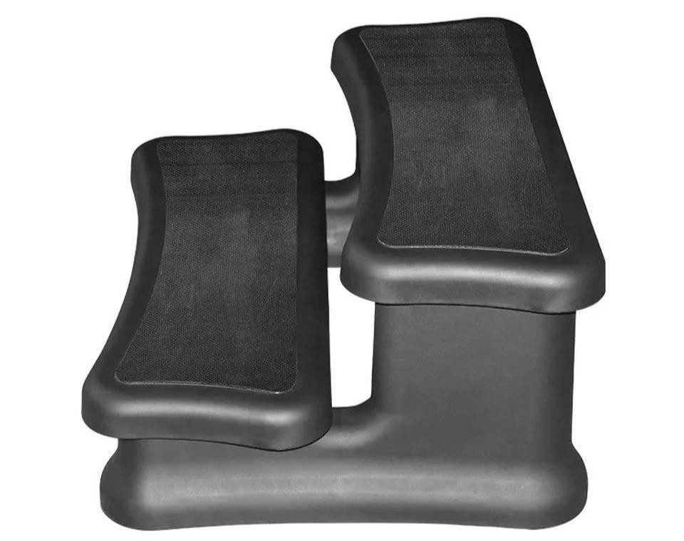 JVmoebel Poolleiter Aluminium Badetreppe in Grau mit rutschfester Oberfläche (1-St), Made in Europe