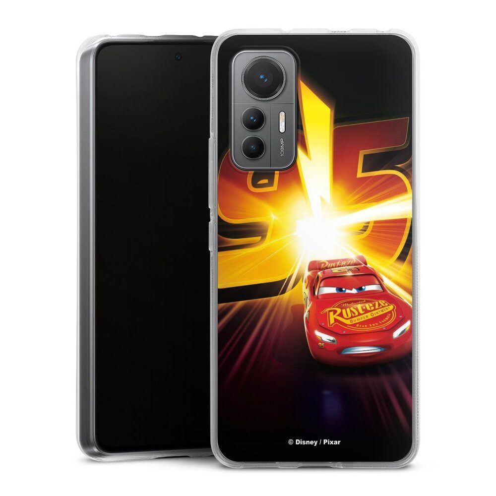 DeinDesign Handyhülle Offizielles Lizenzprodukt Cars Lightning Mcqueen 95 Cars3 Lightning 95, Xiaomi 12 Lite 5G Silikon Hülle Bumper Case Handy Schutzhülle