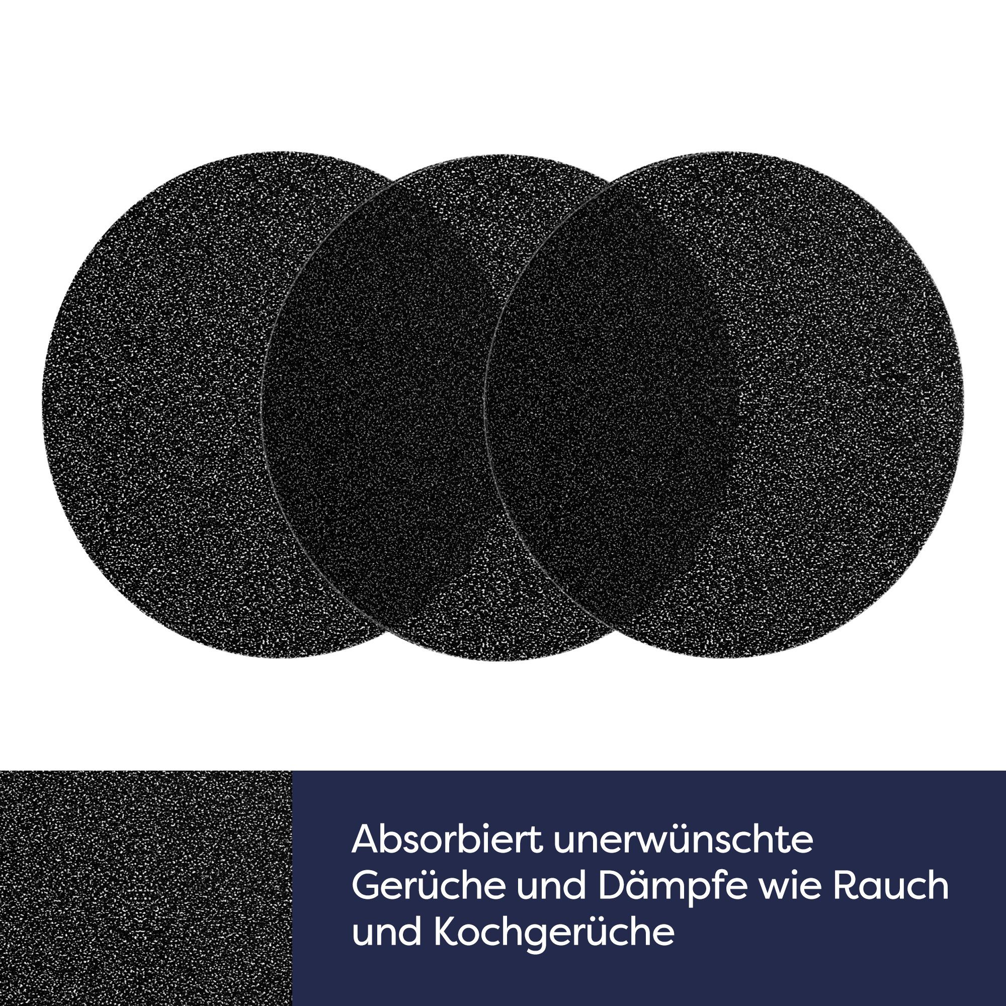 CIARRA Filter-Set CBCF008S, Zubehör für VMPHP01,VMPHW01,VMPHB01,VMLHP01, Inkl.3x Aktivkohlefilter,1x Aluminium-Fettfilter,1x Polymerfilter