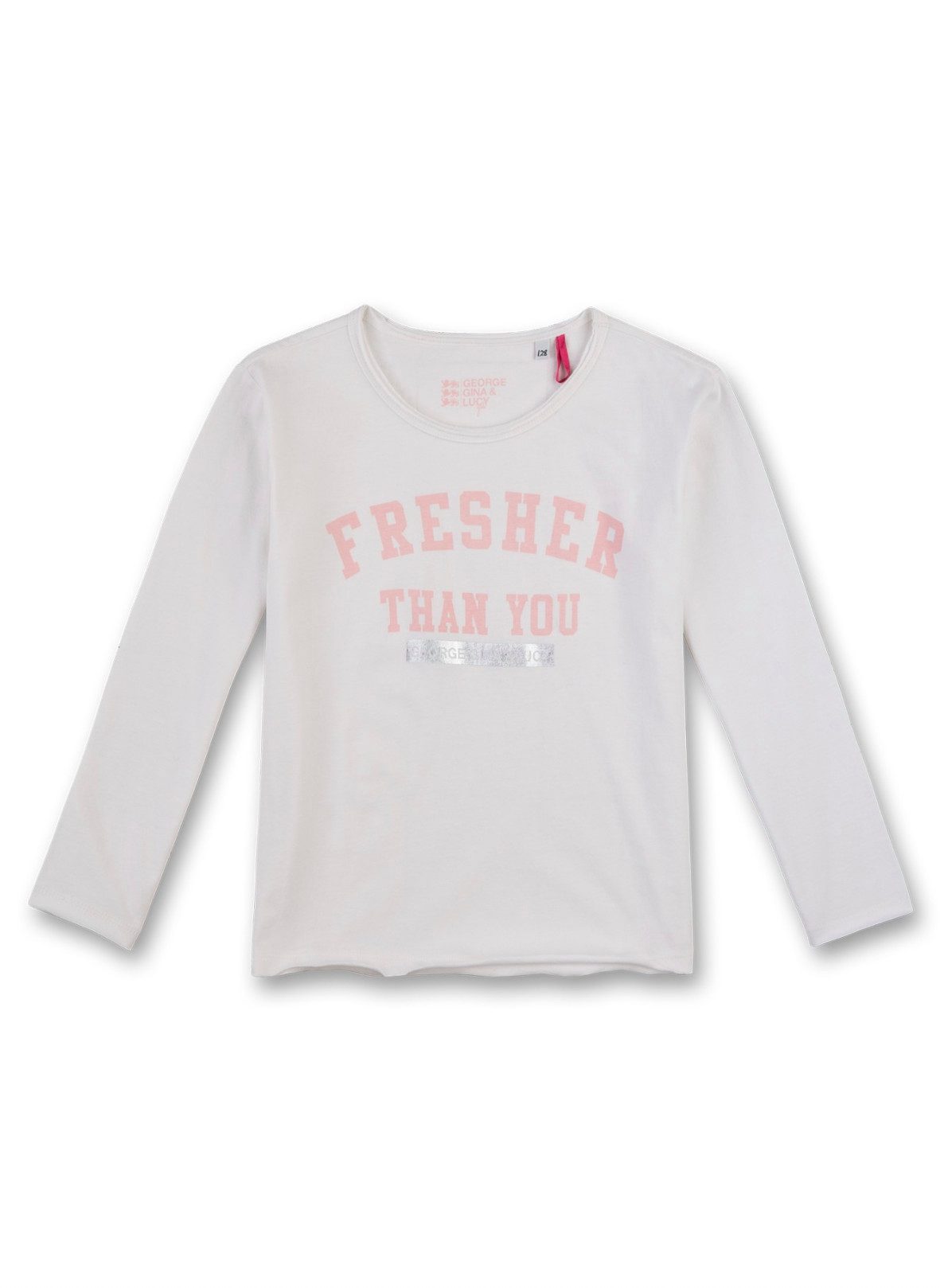 George Gina & Lucy Langarmshirt Mädchen Langarmshirt Baumwolle mit Print Schriftzug