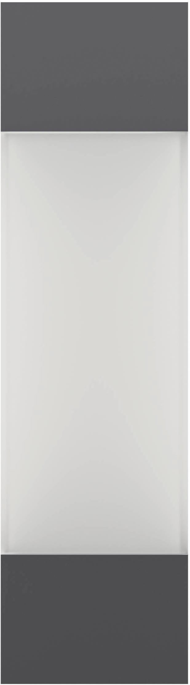 EGLO Wandleuchte Gorzano Wandlampe, Außenleuchte aus Stahl und Kunststoff, IP44, Lampe, LED fest integriert, Warmweiß, Wand-/Deckenleuchte - L8 x H29 x AL10,5 cm - anthrazit - 1X4,8W inkl.