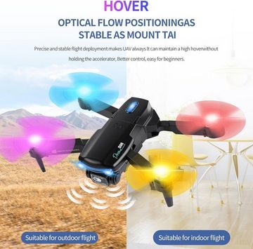 Weinsamkeit Drohne mit Kamera, WiFi FPV Drone für Anfänger Drohne (HD 1920×1080P, mit 2 Batterien, Schwerkraft Sensor, 3D Flip, One Taste Abflug/Landung)