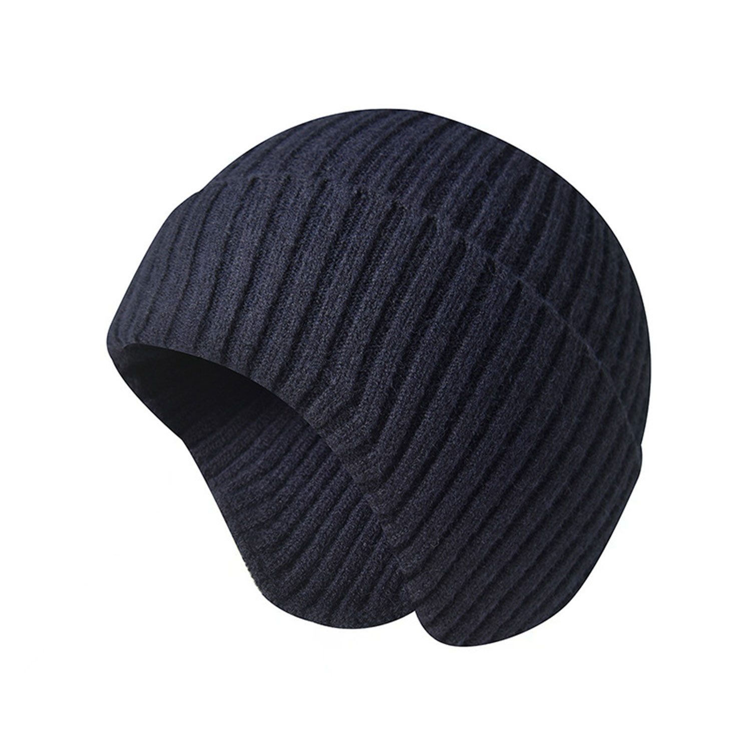 Refttenw Strickmütze Warme Wintermütze Outdoor Beanie mit Ohrenklappen für Herren Damen