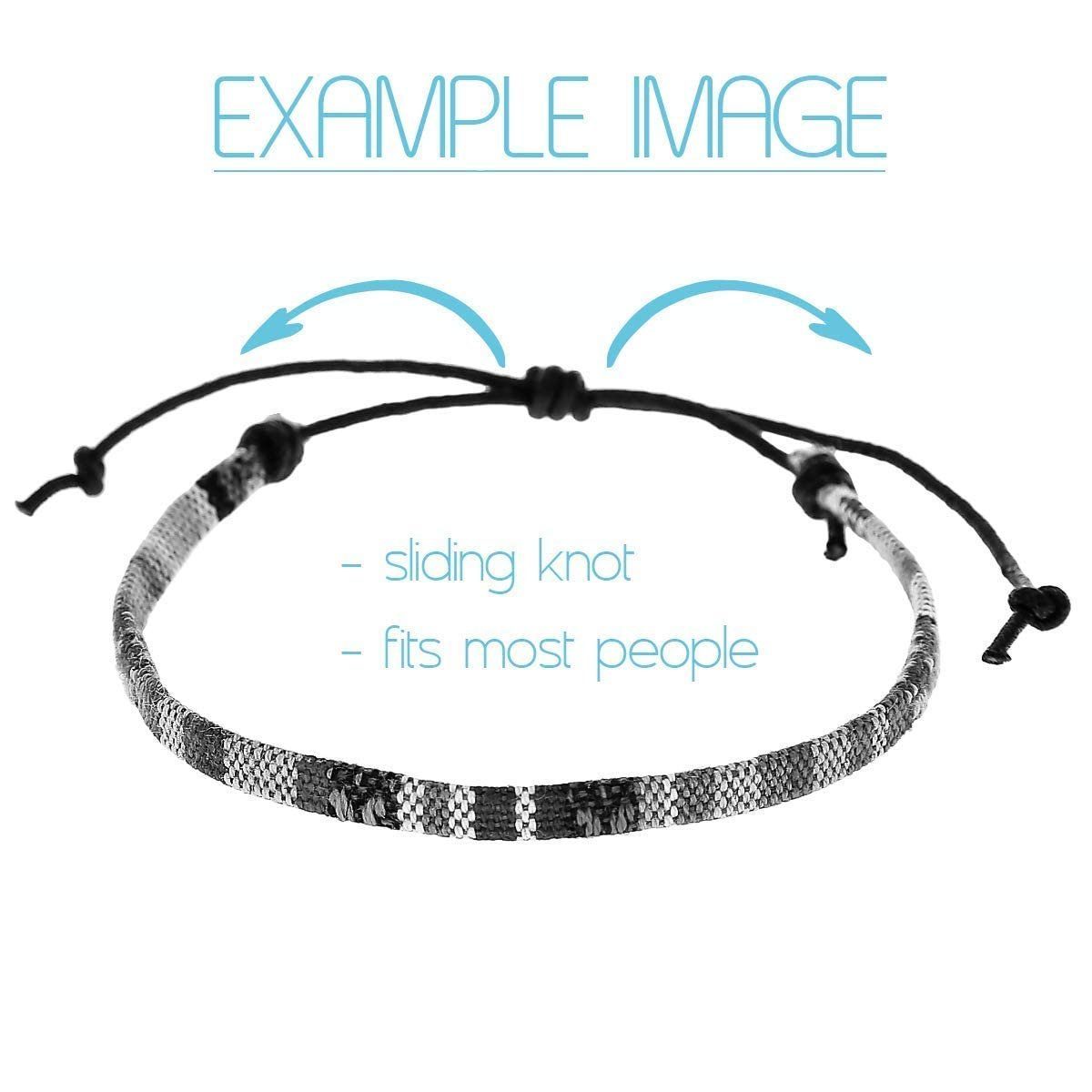 Made by Nami Freundschaftsarmband Surfer Armband 2-er Set Boho Schmuck (Set, 2), Ethno Hippie Style Freundschaftsarmbänder – Bild 5 von 5