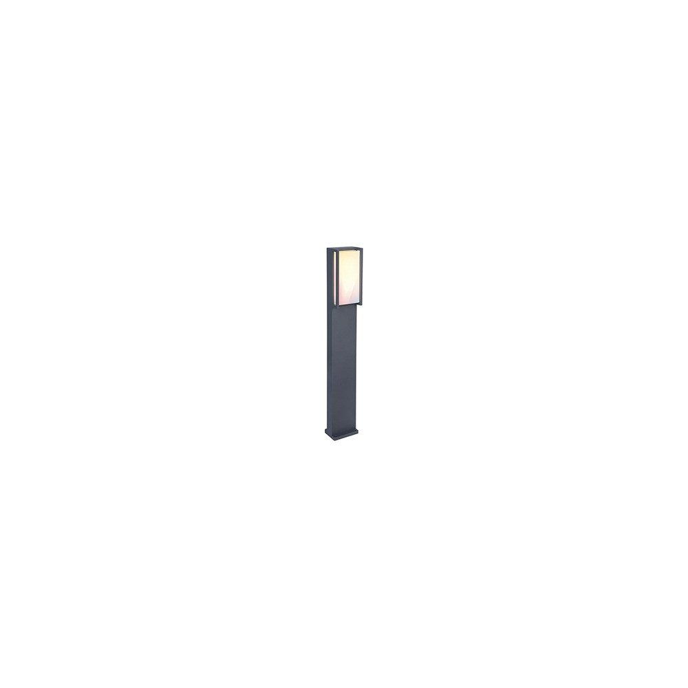 LUTEC LED Pollerleuchte, LED-Leuchtmittel fest verbaut, Farbwechsel, Neutralweiß, Kaltweiß, Warmweiß, Tageslichtweiß, RGB, LED Smart Pollerleuchte Aluminium Anthrazit Farbwechsel H 75 cm