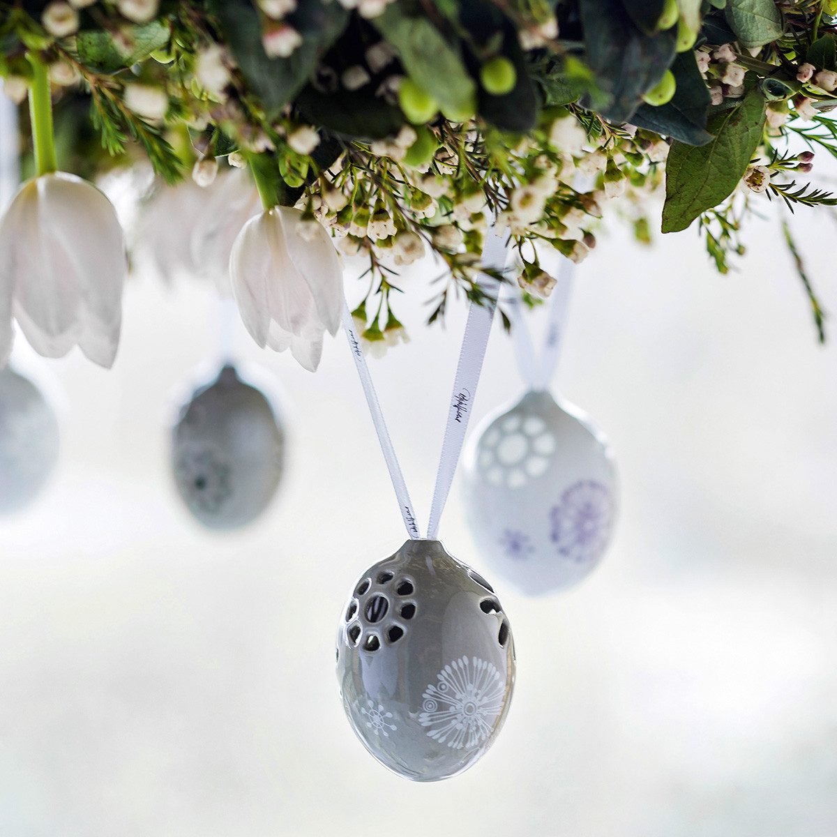 Bjørn Wiinblad Osterei Bjørn Wiinblad Eierset aus Porzellan 13.3x10.5x6.1 grün