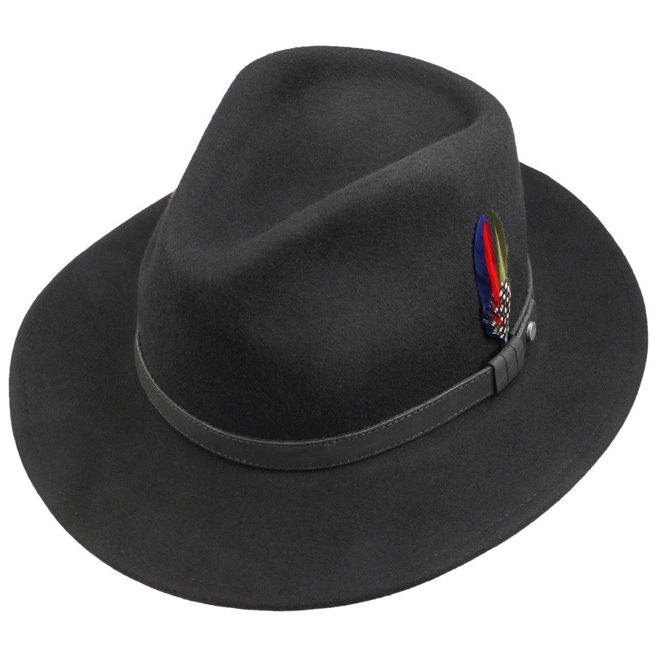 Stetson Cowboyhut (1-St) Herrenhut mit Lederband