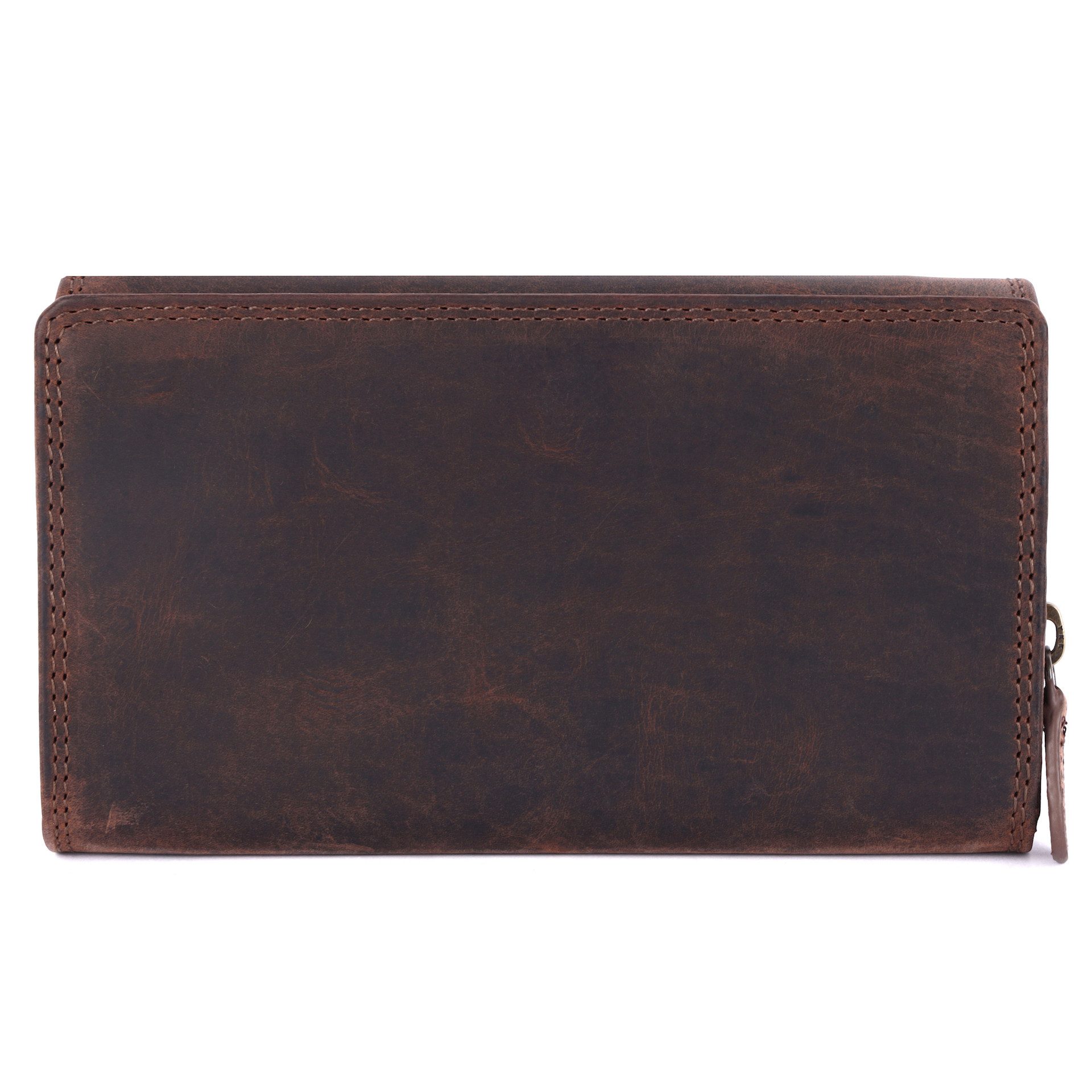 Benthill Geldbörse Damen Echt-Leder XL Portemonnaie Groß Frauen RFID Vintage Damenbörse, RFID-Schutz Kartenfächer Münzfach Reißverschlussfach – Bild 5 von 5