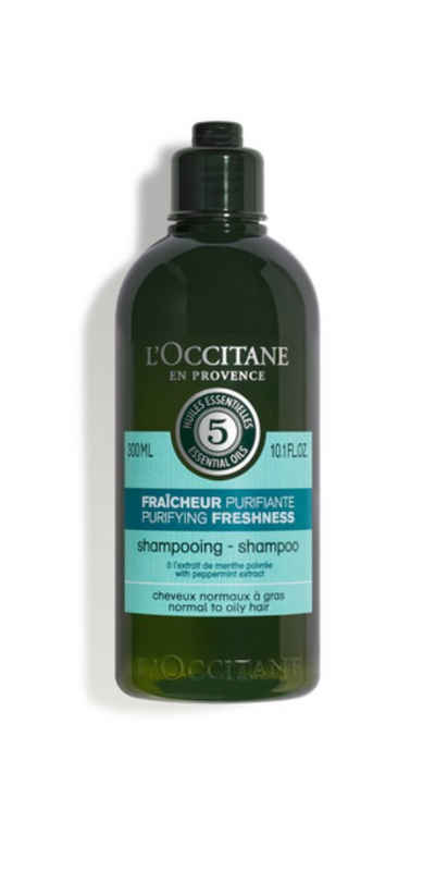 L'OCCITANE Haarshampoo Pure Frische Shampoo 300ml, mit ätherischen Ölen