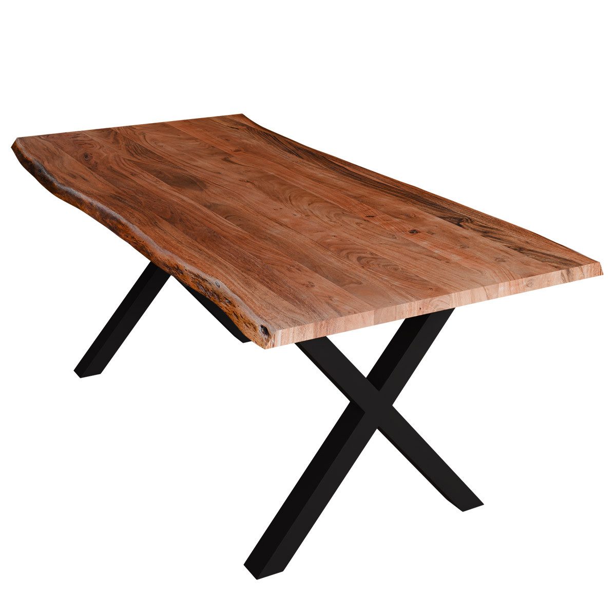 Liadomo Baumkantentisch Diala, Akazie Massivholz, Platte mit natürlicher Ba günstig online kaufen