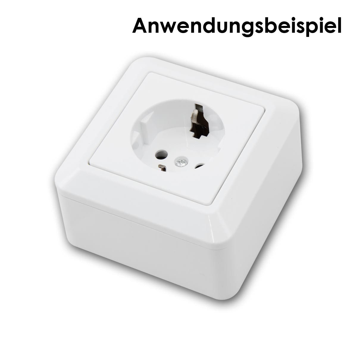 McPower Rahmen CUP Aufputz-Rahmen, 80x80x45mm, Montagebohrung