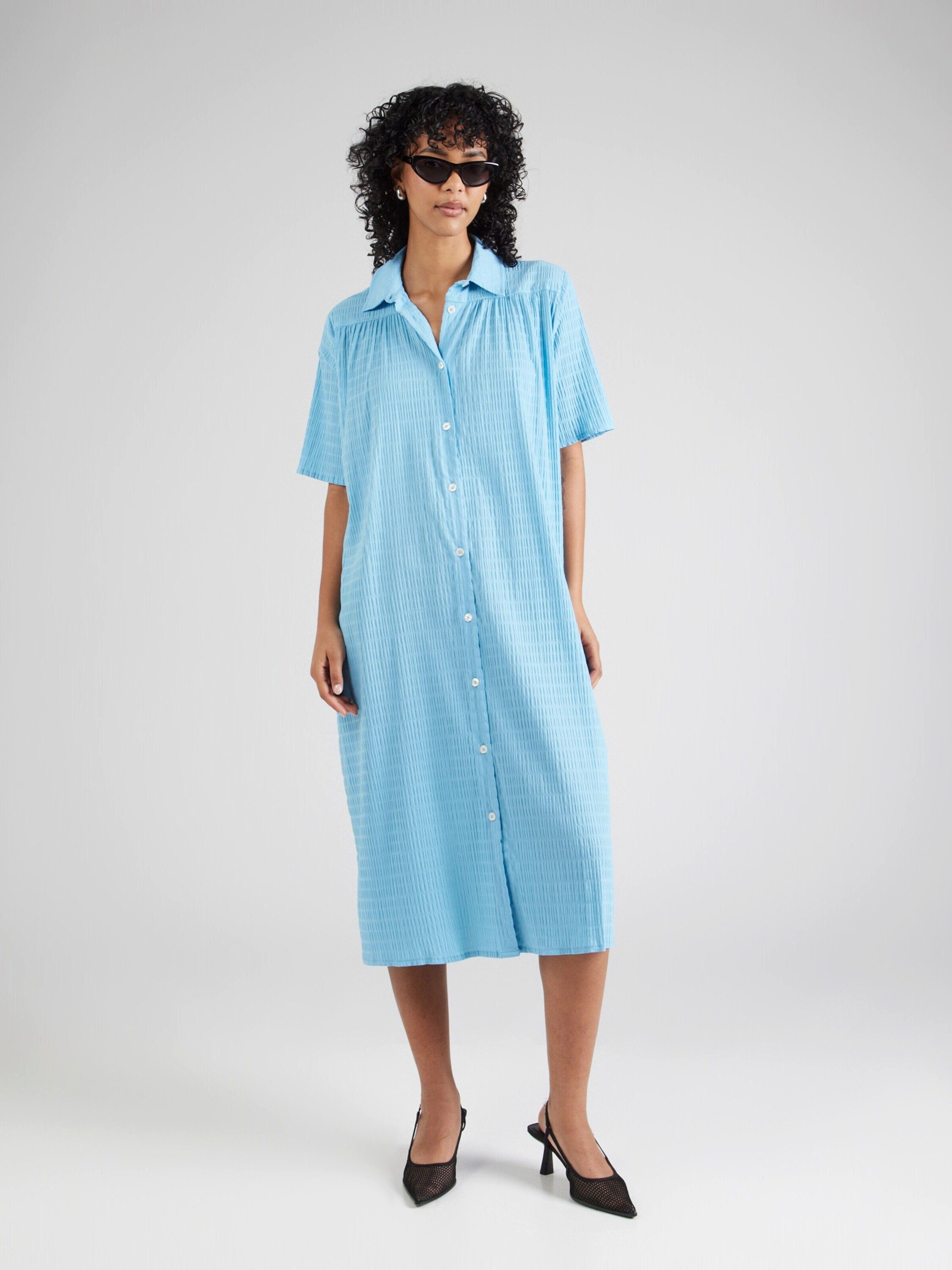 MADS NORGAARD COPENHAGEN Midikleid Canaria (1-tlg) Drapiert/gerafft