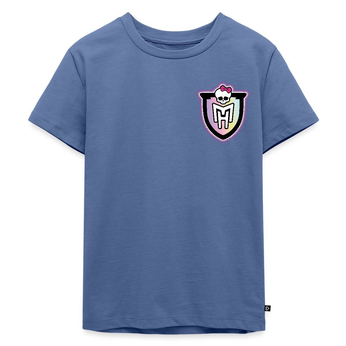 Spreadshirt T-Shirt Monster High™ Brustlogo Mit Totenkopf Kinder Premium T-Shirt (1-tlg)