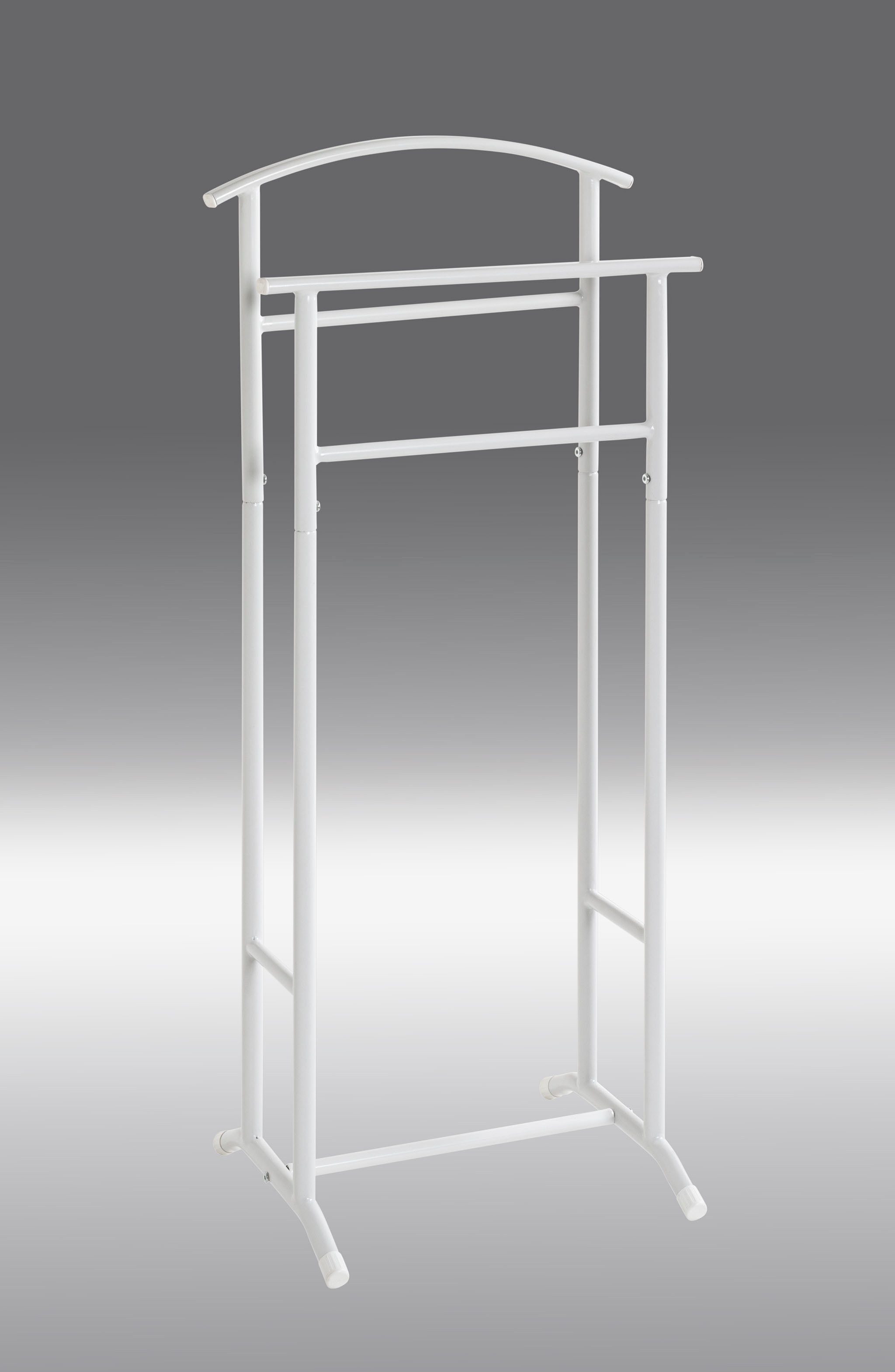 HAKU Herrendiener Anzugständer, Dressboy, Kleiderboy, Kleiderbutler, Stiller Diener, (1 St), Freiform - aus Metall -B/T/H 48/36/107 cm