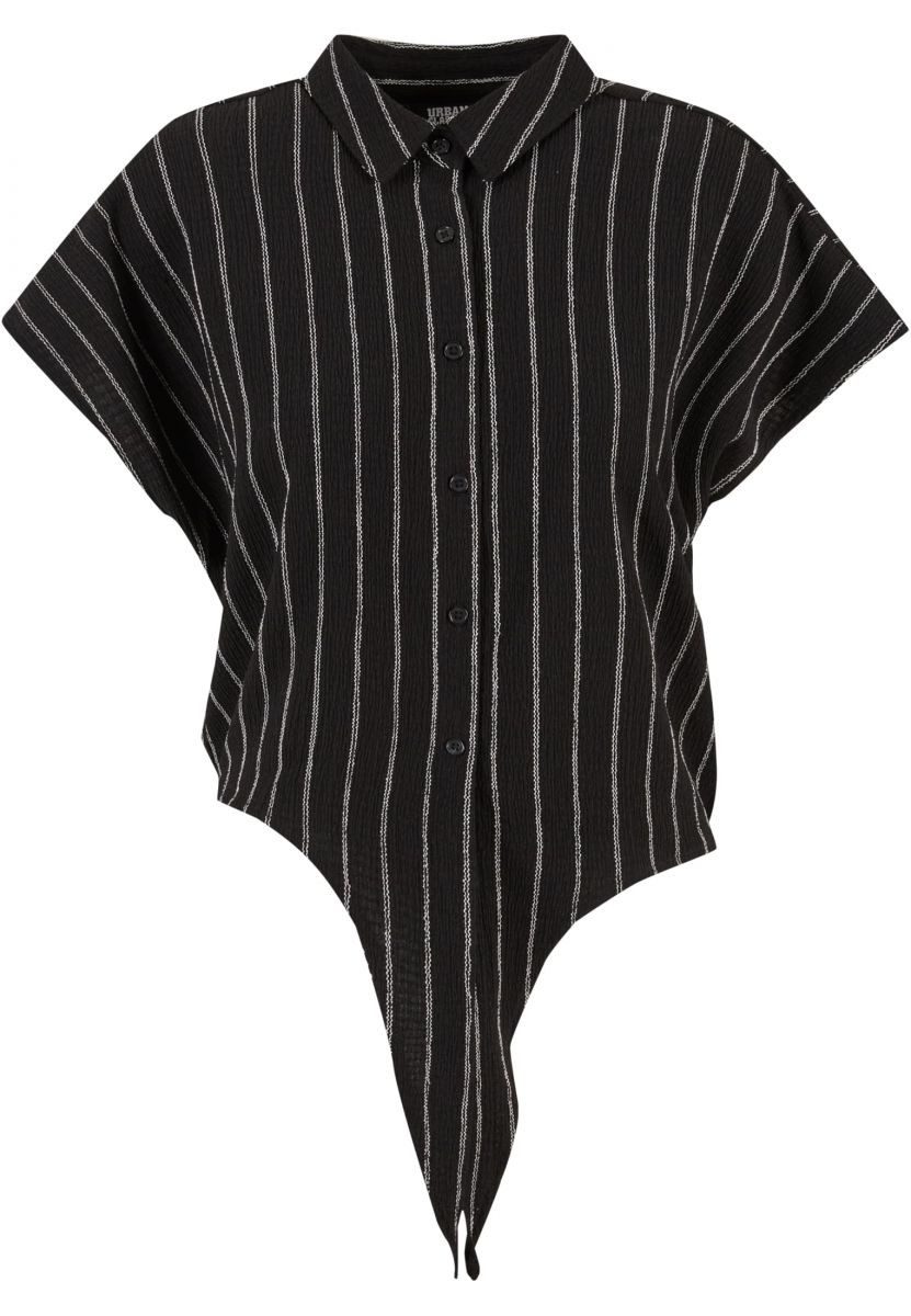 URBAN CLASSICS Tanktop Damen Gestreifte Tied Blouse