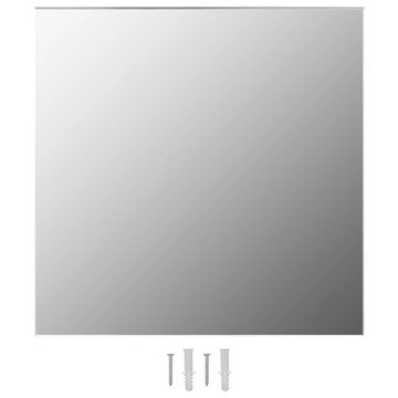 furnicato Wandspiegel 2 Stk. 50x50 cm Quadratisch Glas