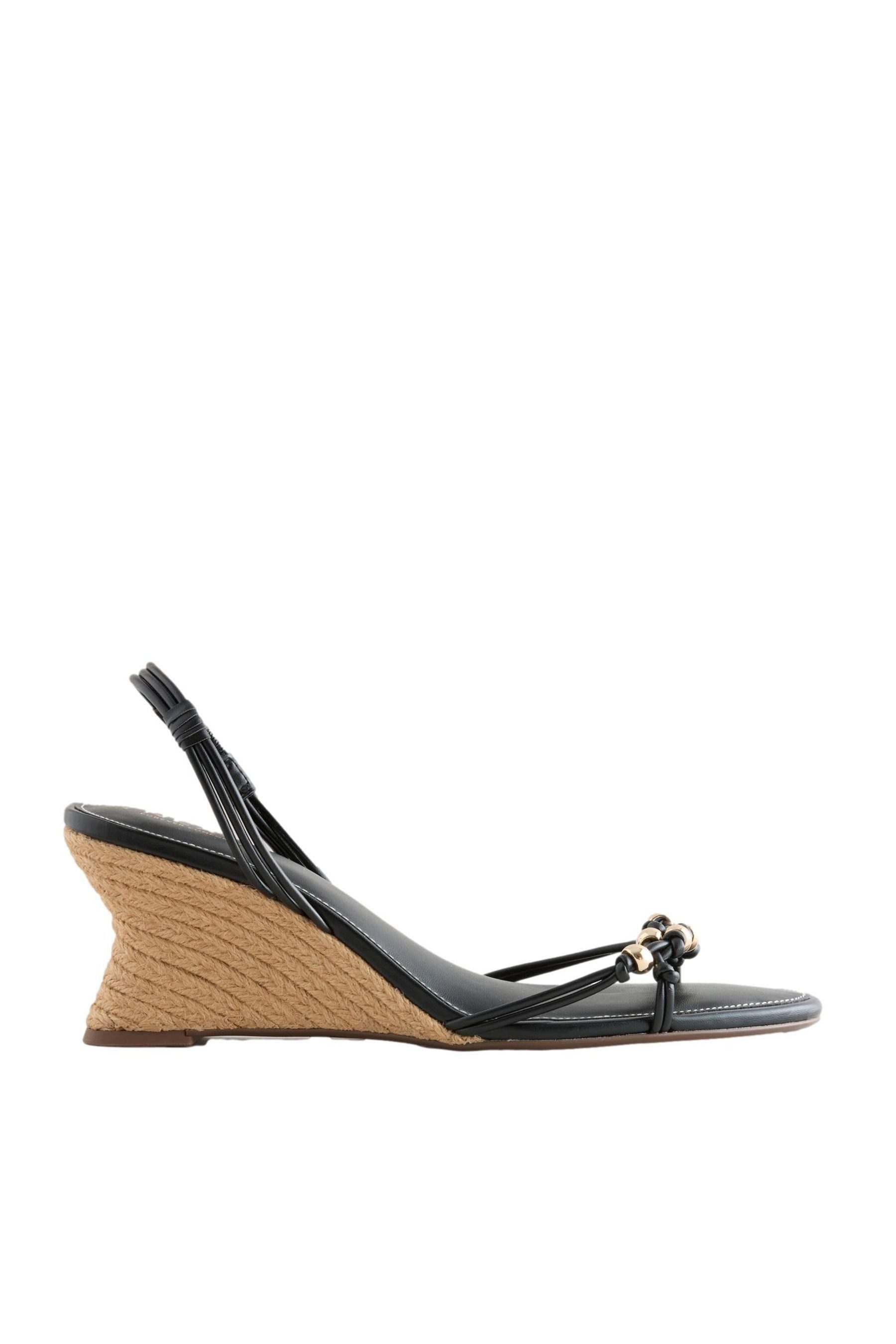 Forever Comfort® formele Keilabsatzschuhe, Perlen Keilsandalette