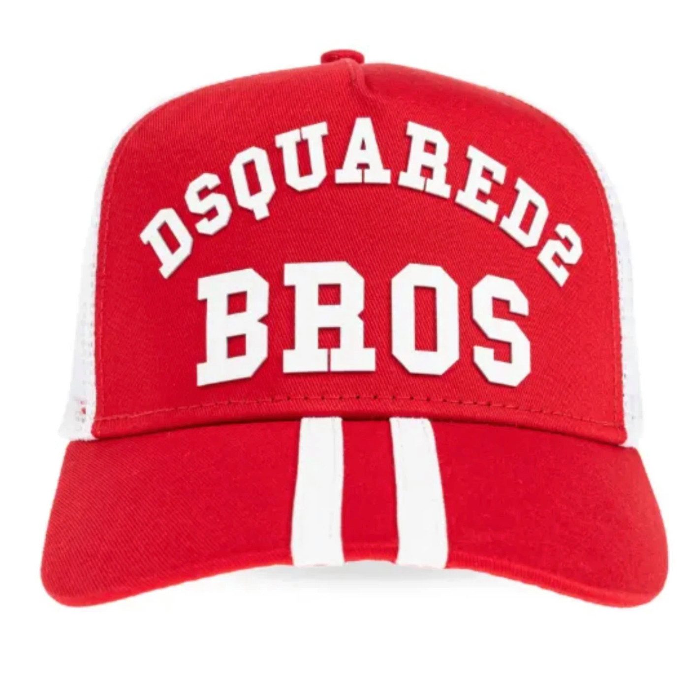 Dsquared2 Baseball Cap Bros Icon Trucker Mesh Basebalkappe Unisex Perfekte Balance aus Sport, Streetwear und Luxus