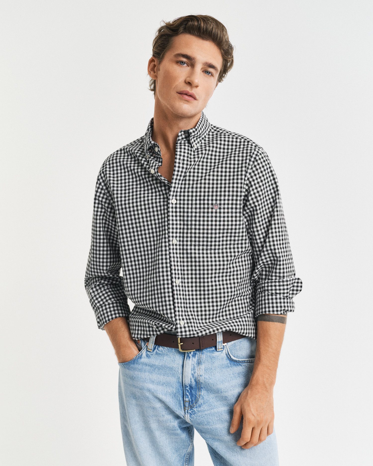 Gant Langarmhemd REG POPLIN GINGHAM SHIRT günstig online kaufen