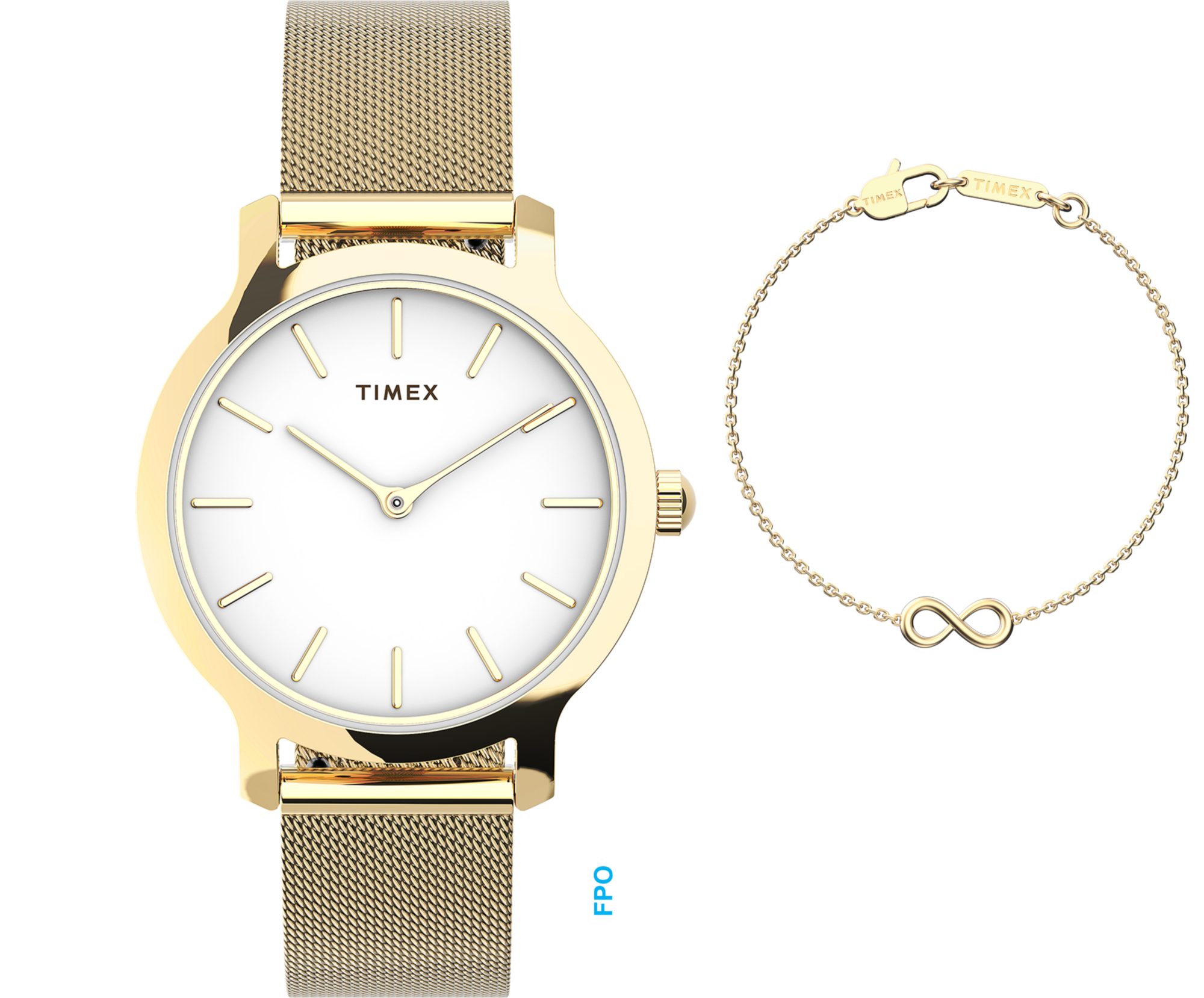 Timex Quarzuhr TRANSCEND TWG067000AJ, (Set, mit Schmuckarmband), Armbanduhr, Damenuhr, Edelstahlarmband, Geschenkidee, analog